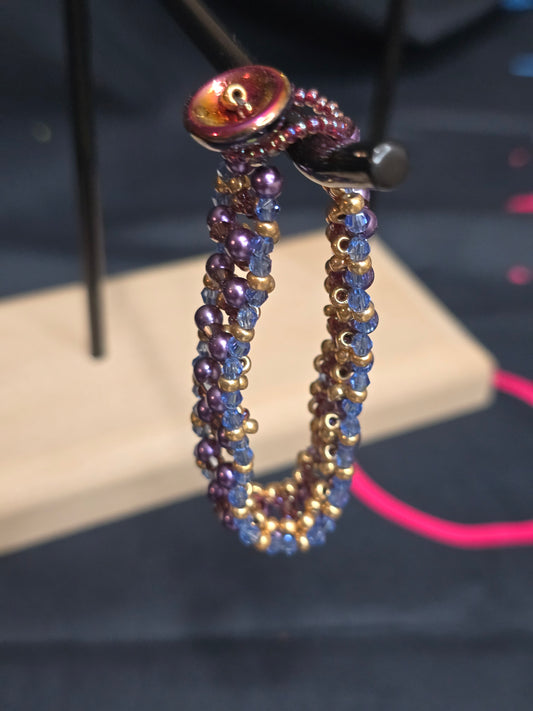 Glass beaded bracelet