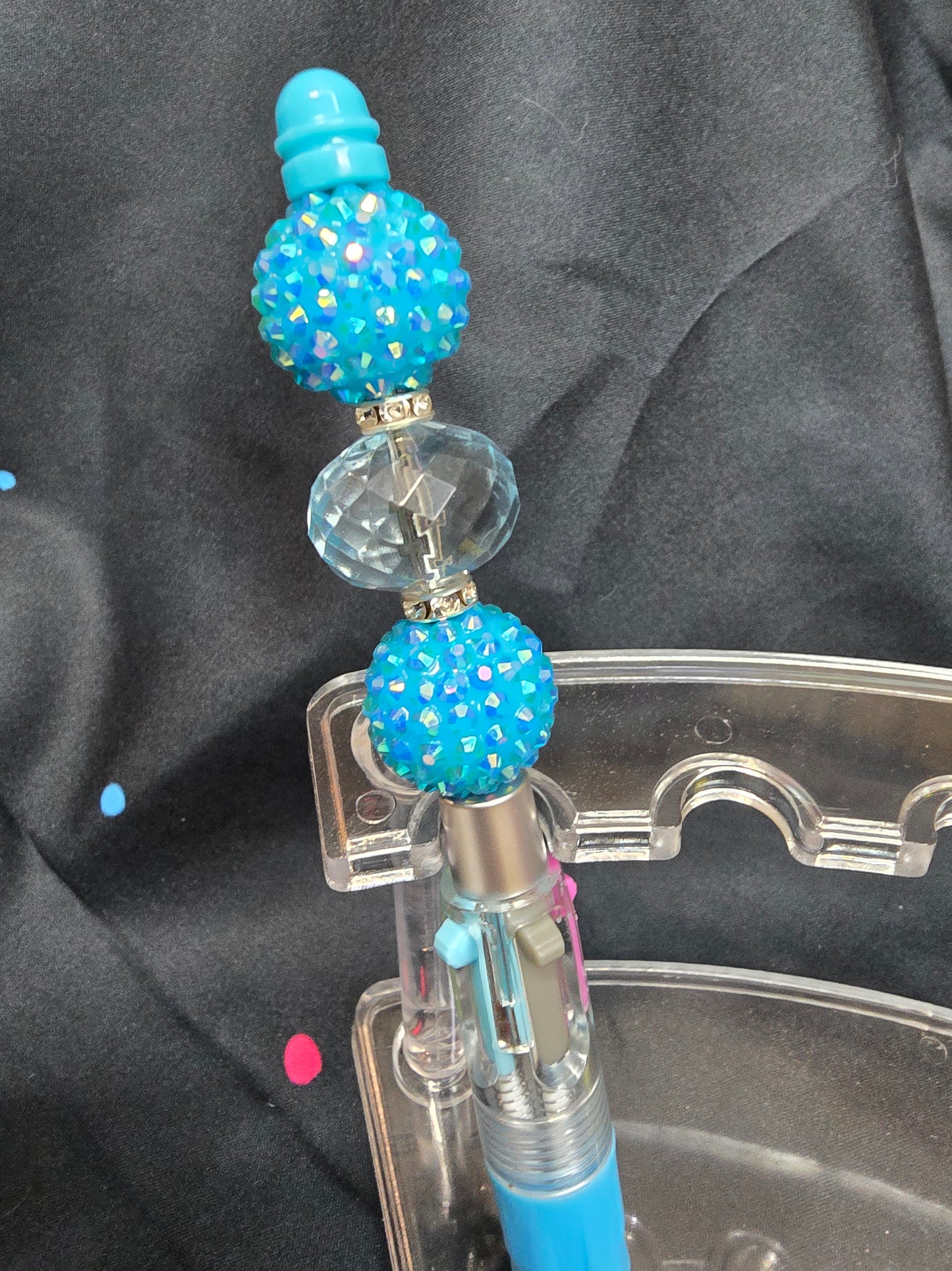 Multi-ink bubblegum beaded pens