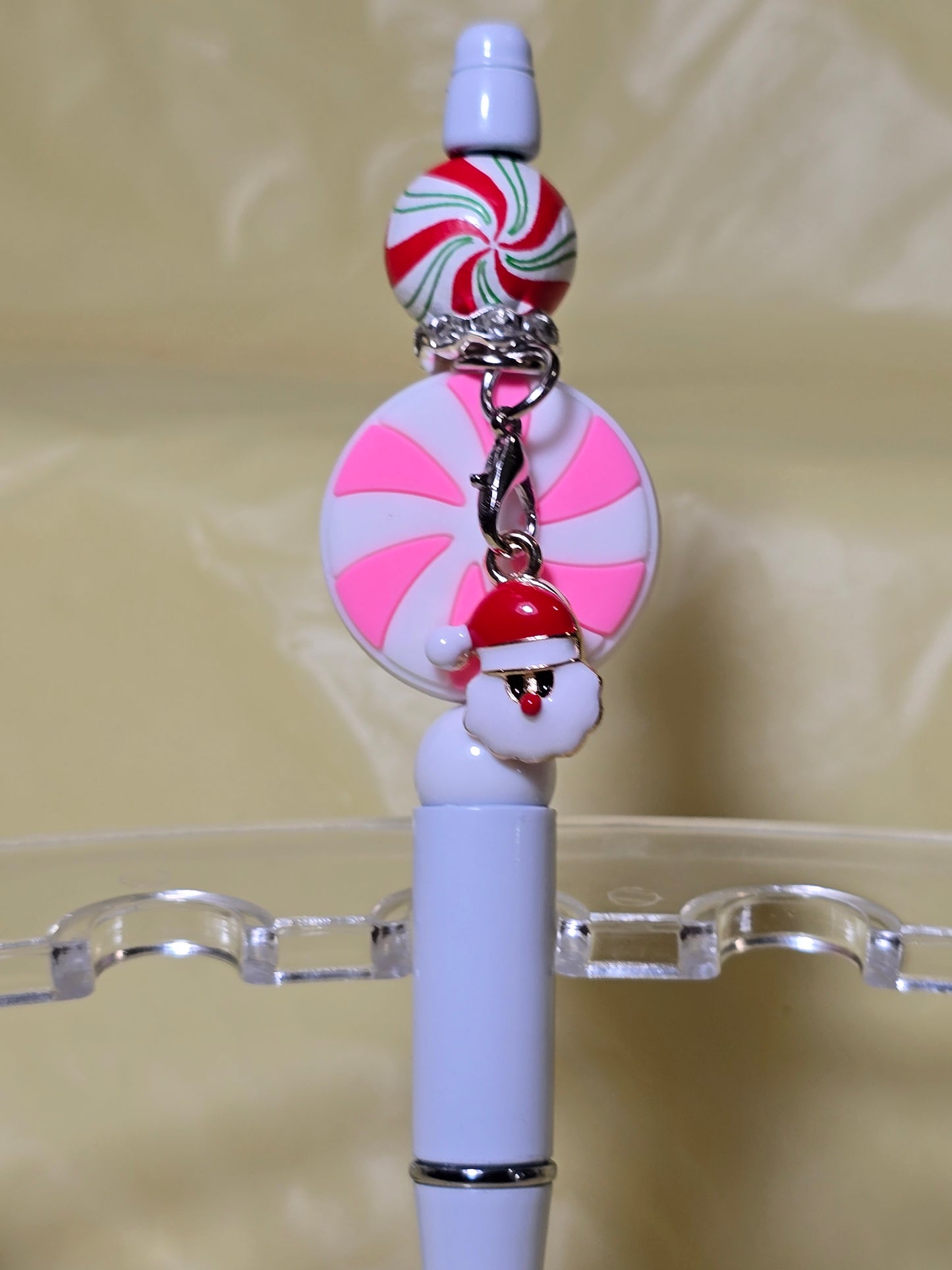Christmas bubblegum beaded pens