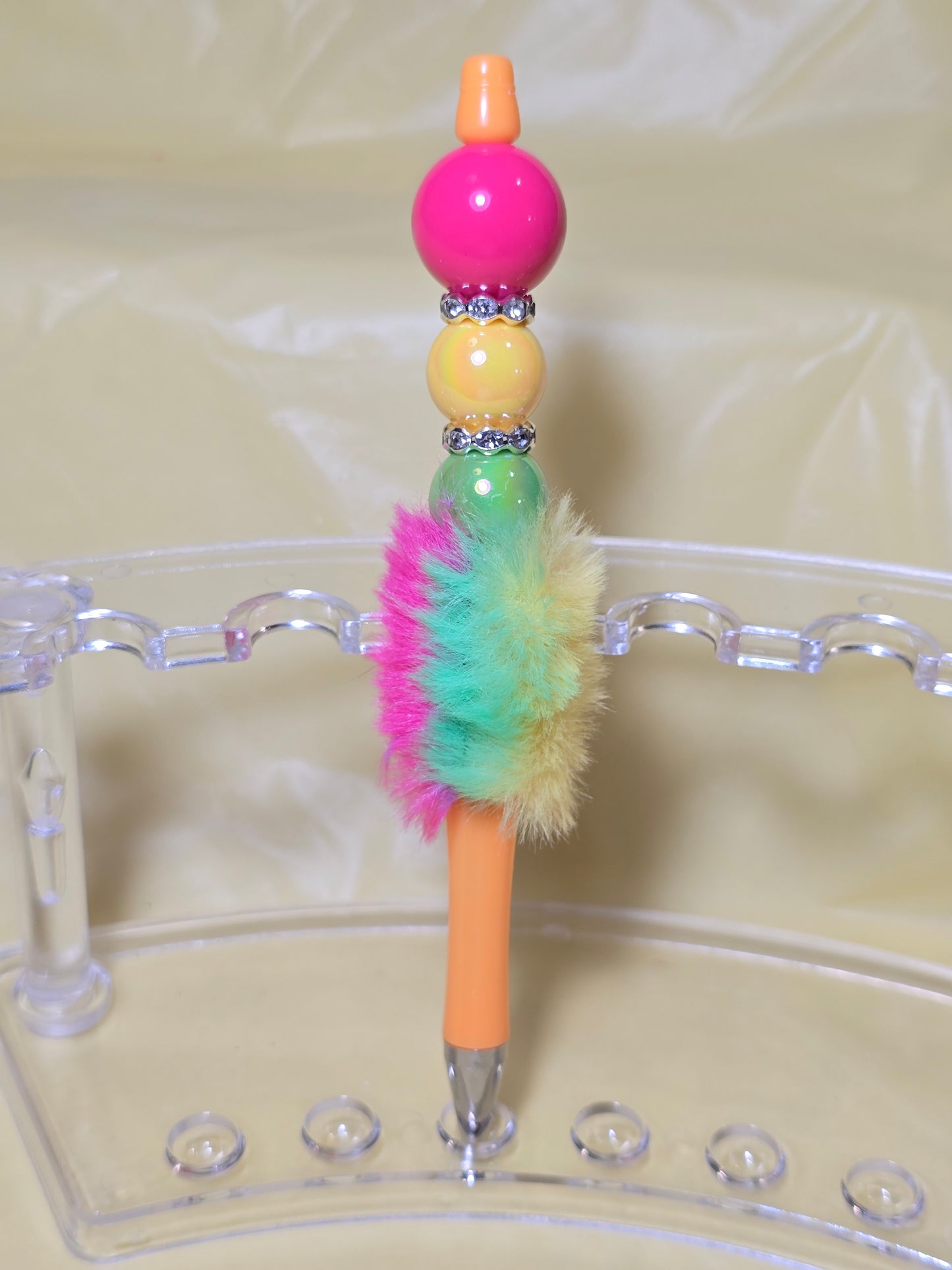 Colorful fuzzy pens