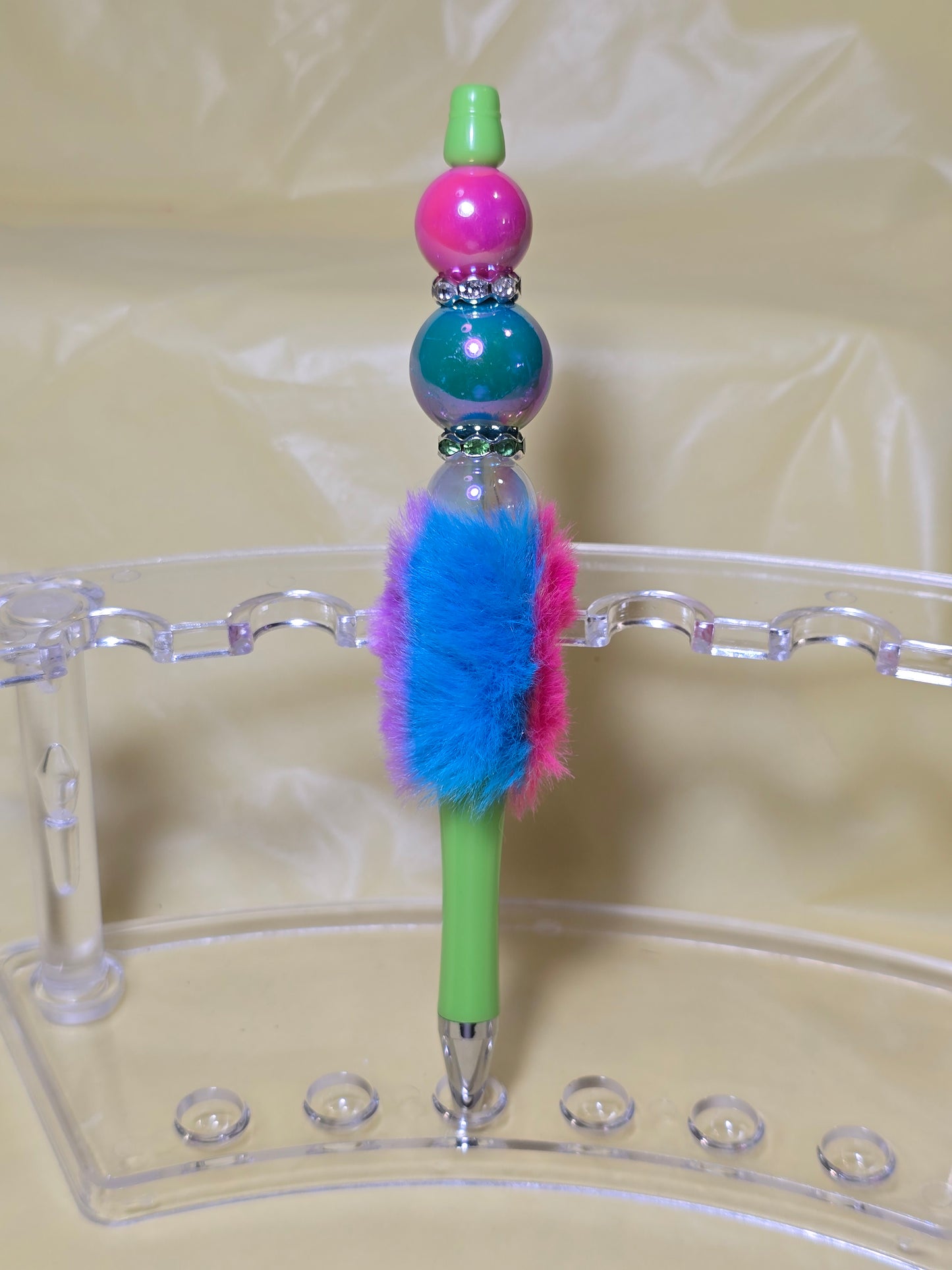 Colorful fuzzy pens