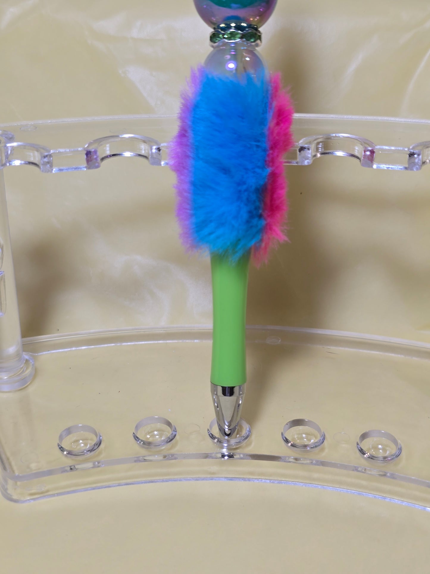 Colorful fuzzy pens