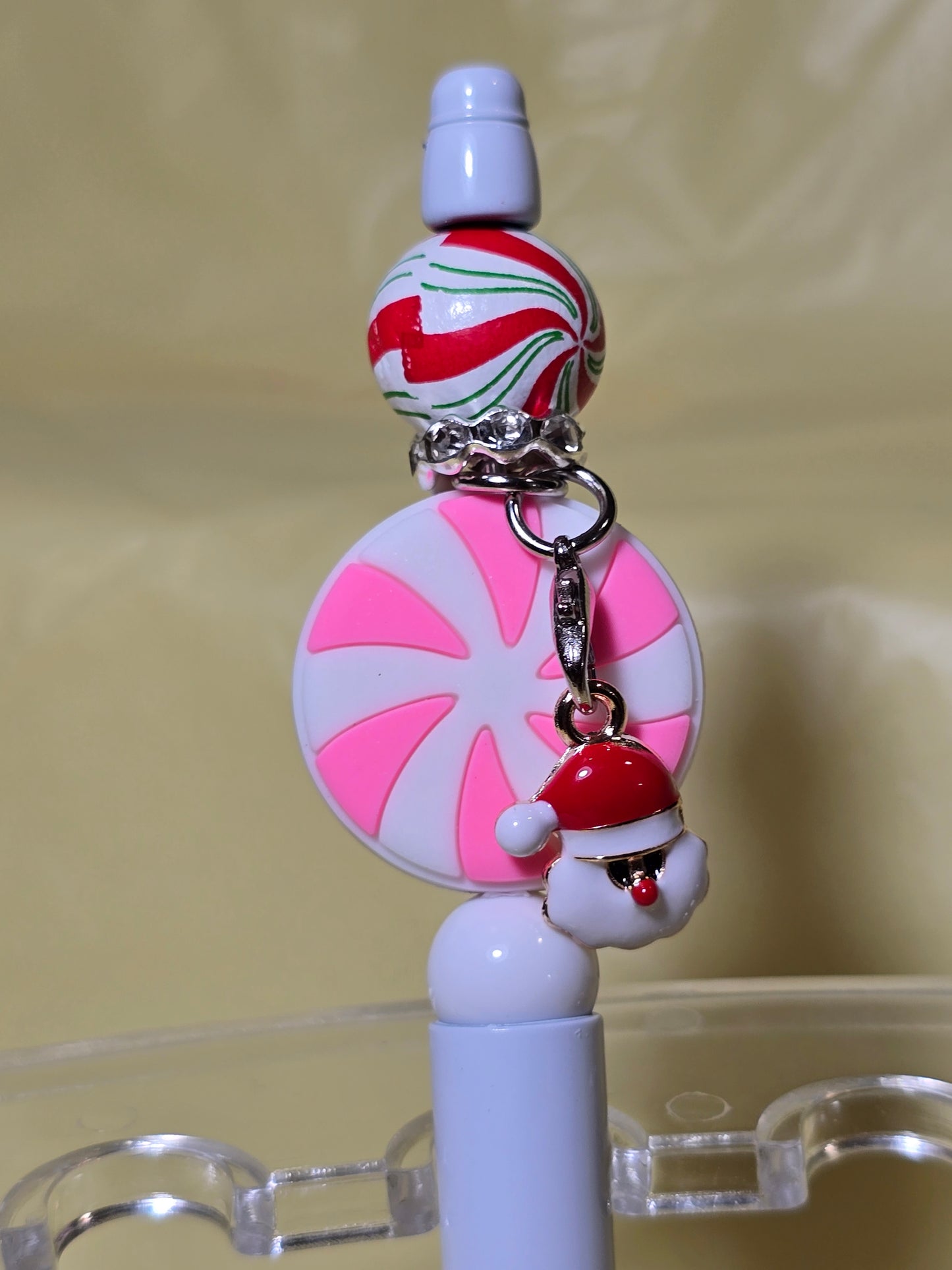 Christmas bubblegum beaded pens