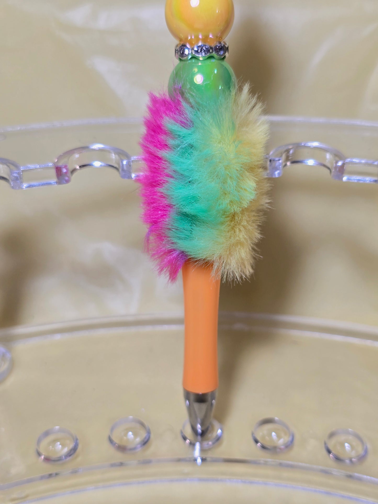 Colorful fuzzy pens