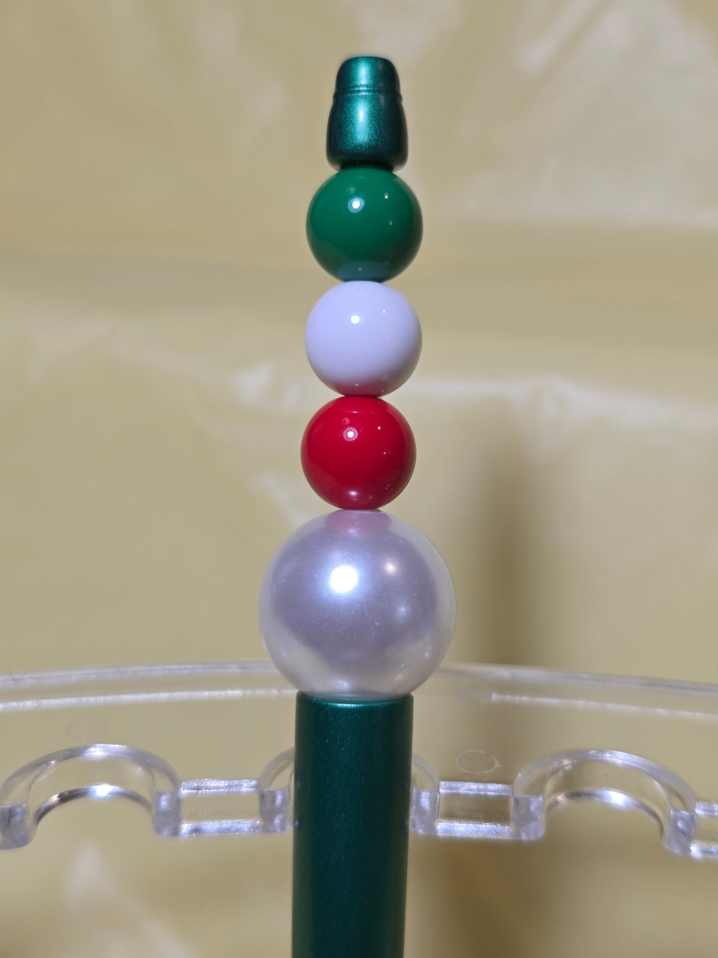 Christmas bubblegum beaded pens