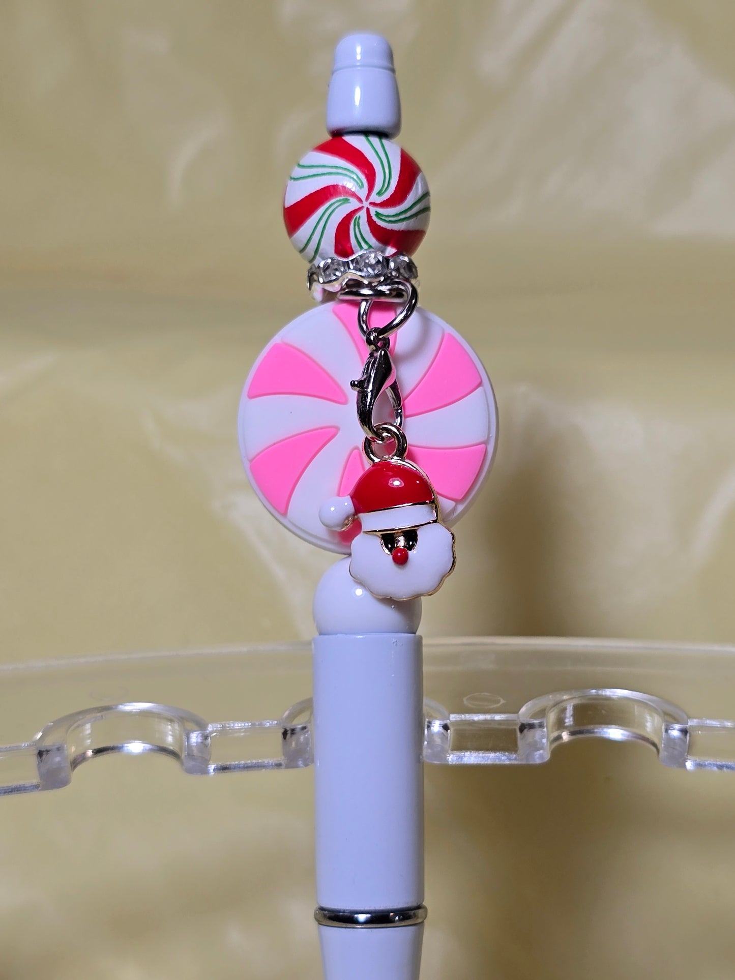 Christmas bubblegum beaded pens