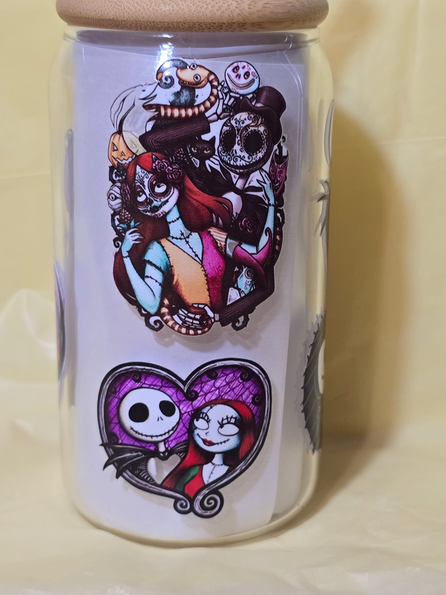 Nightmare before Christmas 16 oz. Glass cup