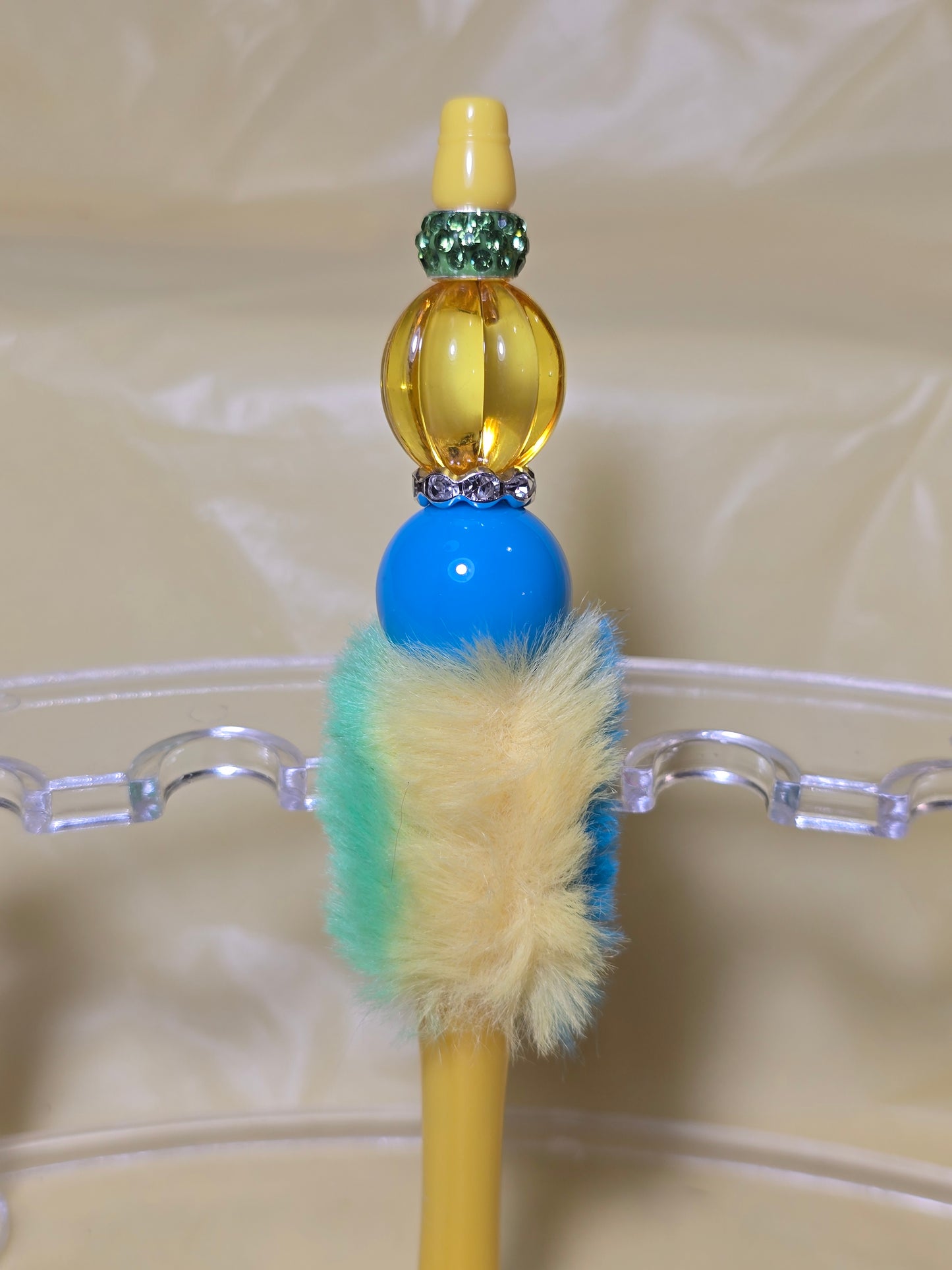 Colorful fuzzy pens