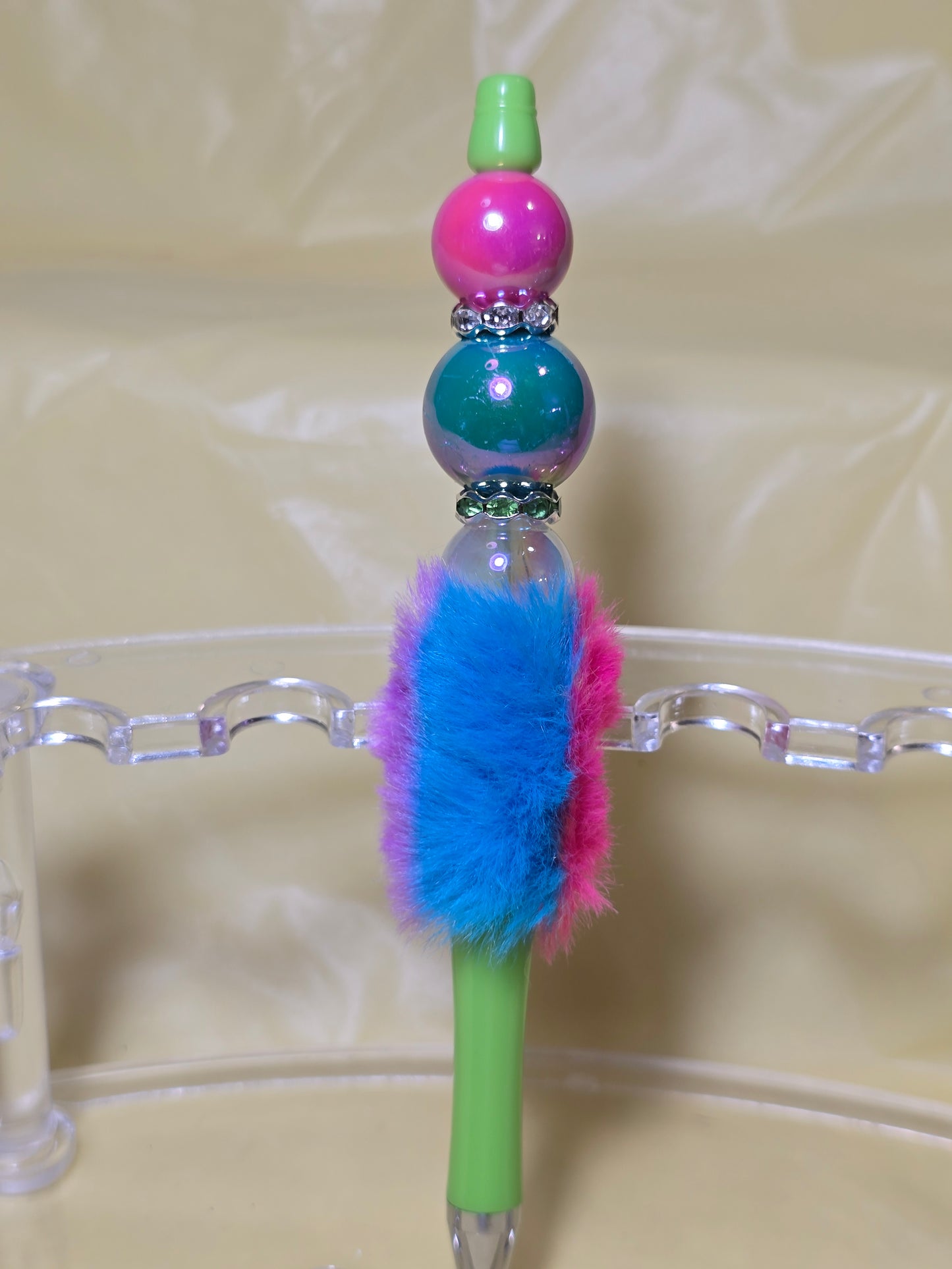 Colorful fuzzy pens