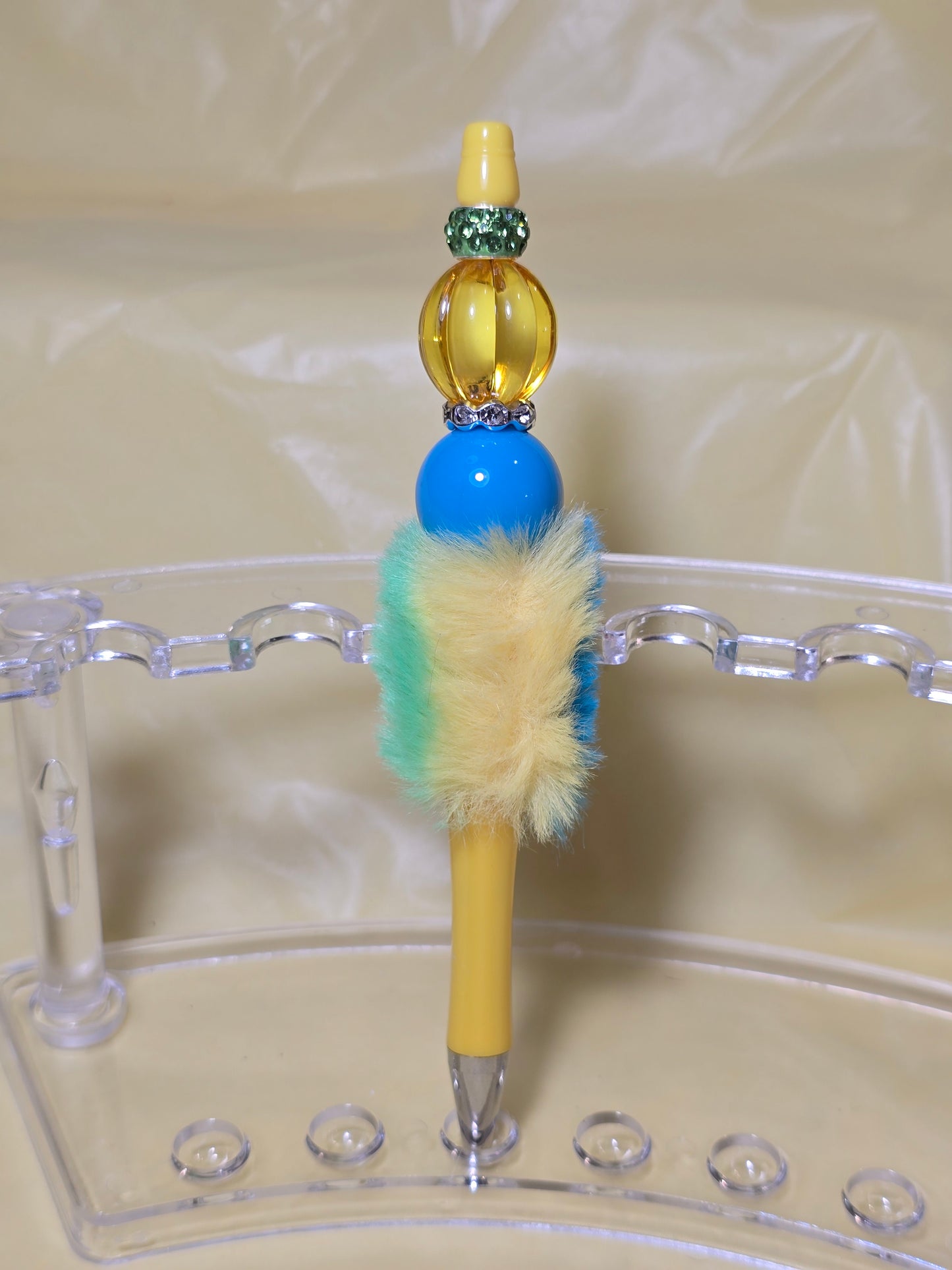 Colorful fuzzy pens