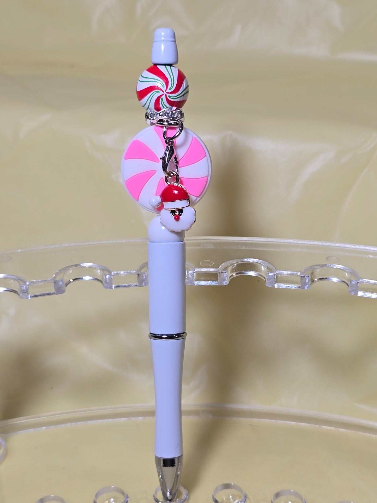 Christmas bubblegum beaded pens