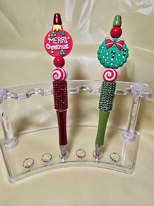 Sparkly Christmas pens