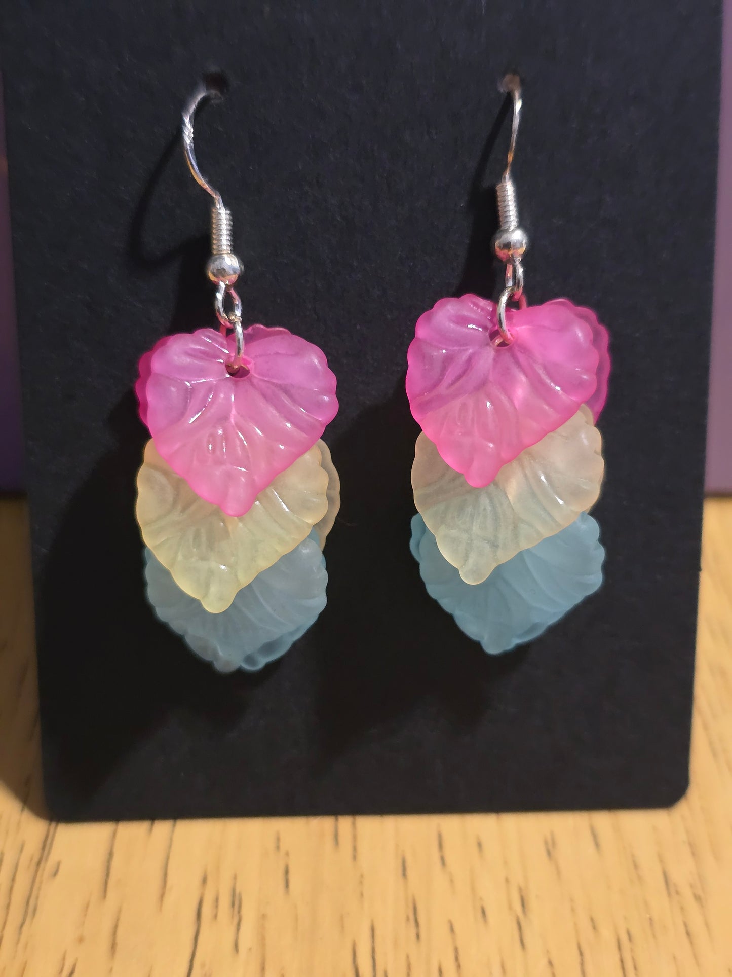 Flower petals earrings