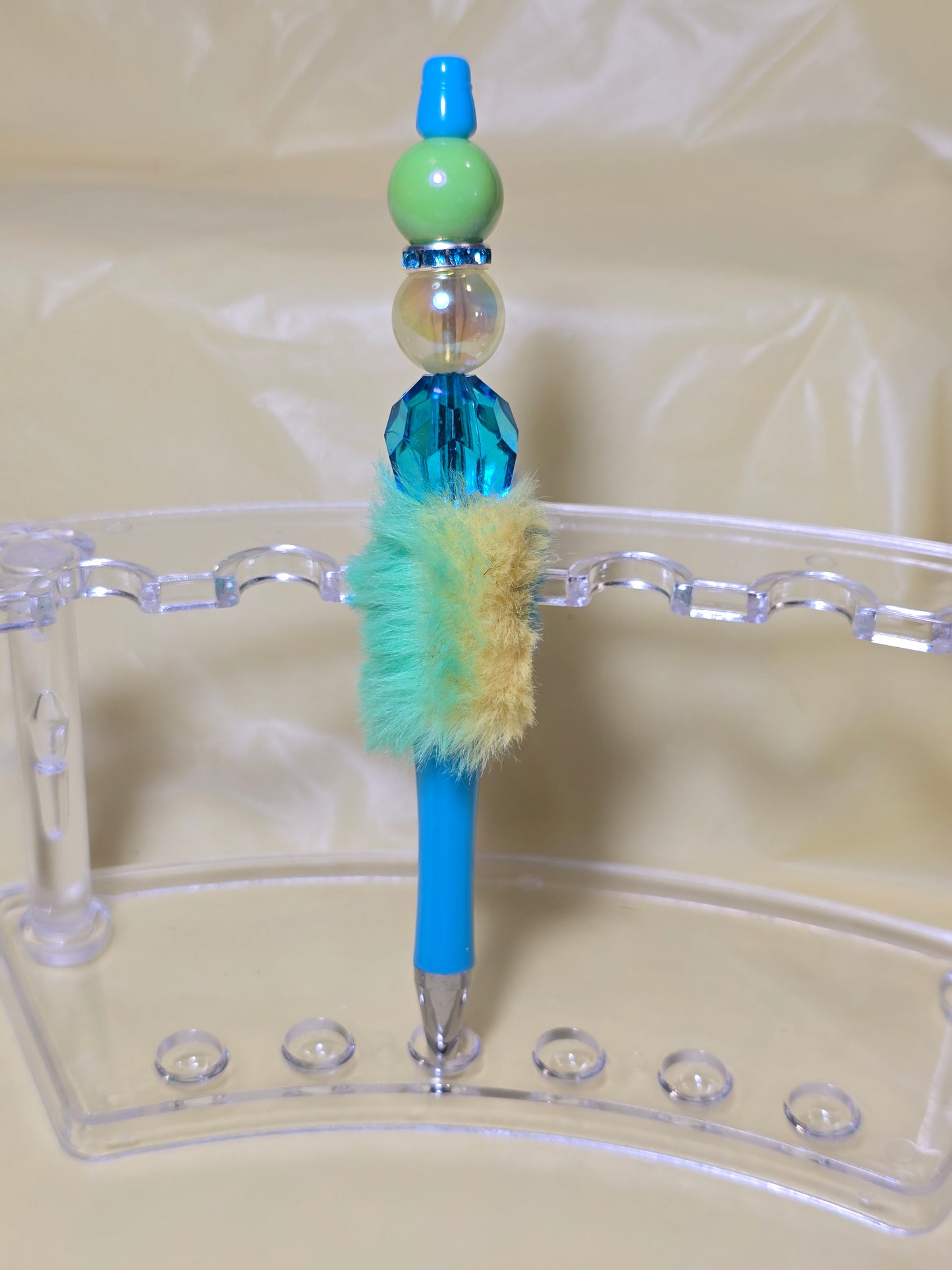 Colorful fuzzy pens