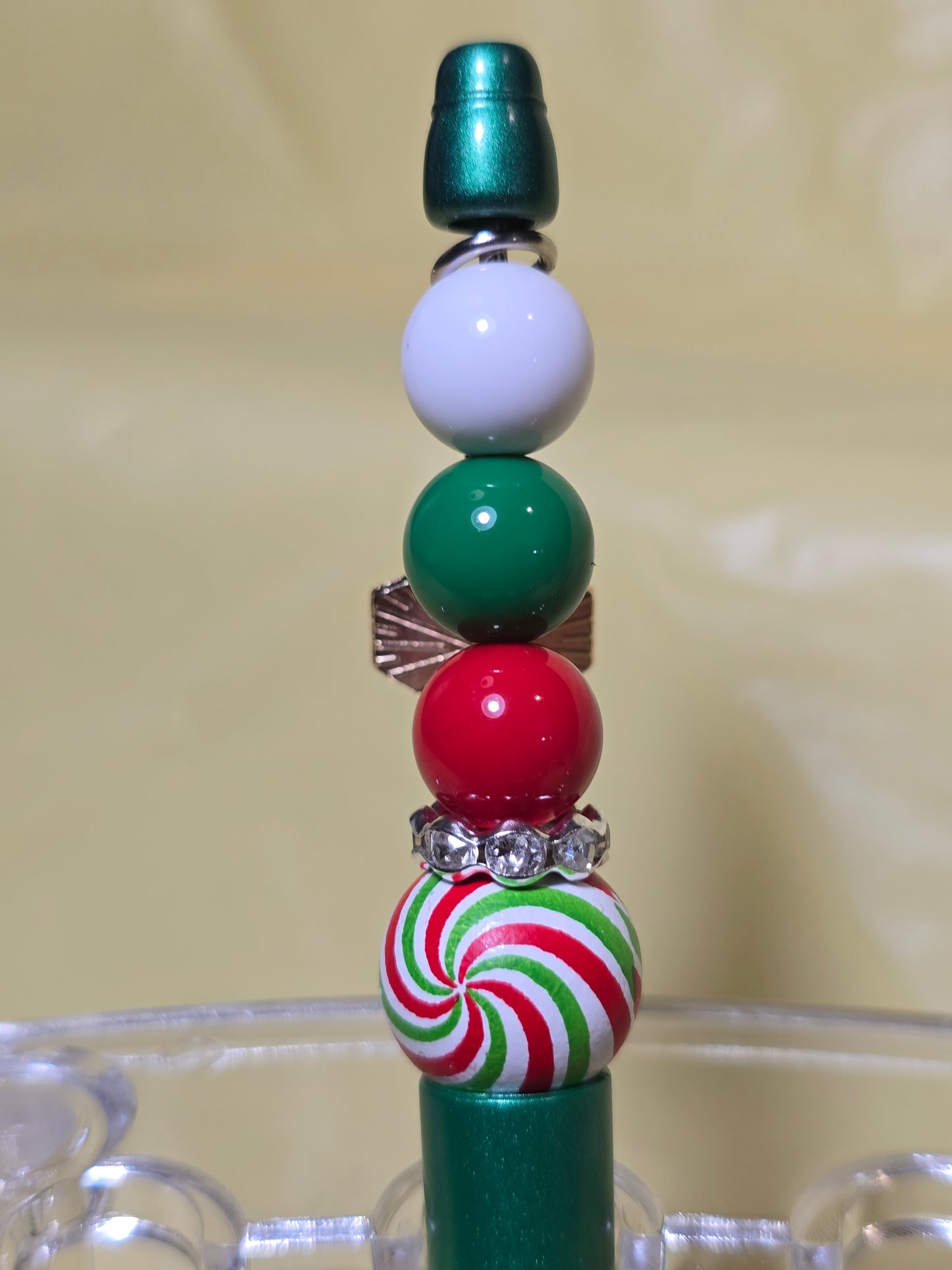 Christmas bubblegum beaded pens