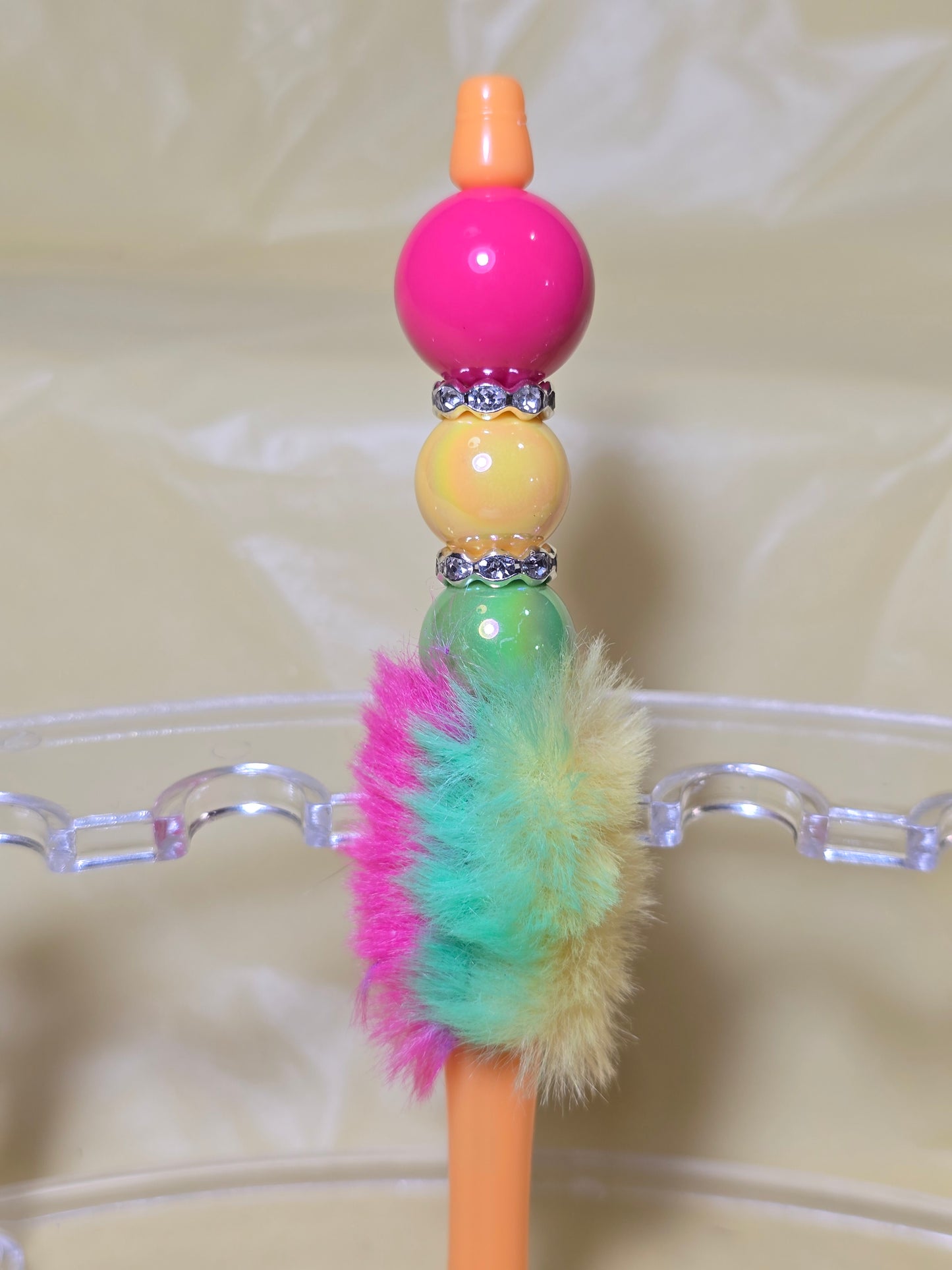 Colorful fuzzy pens