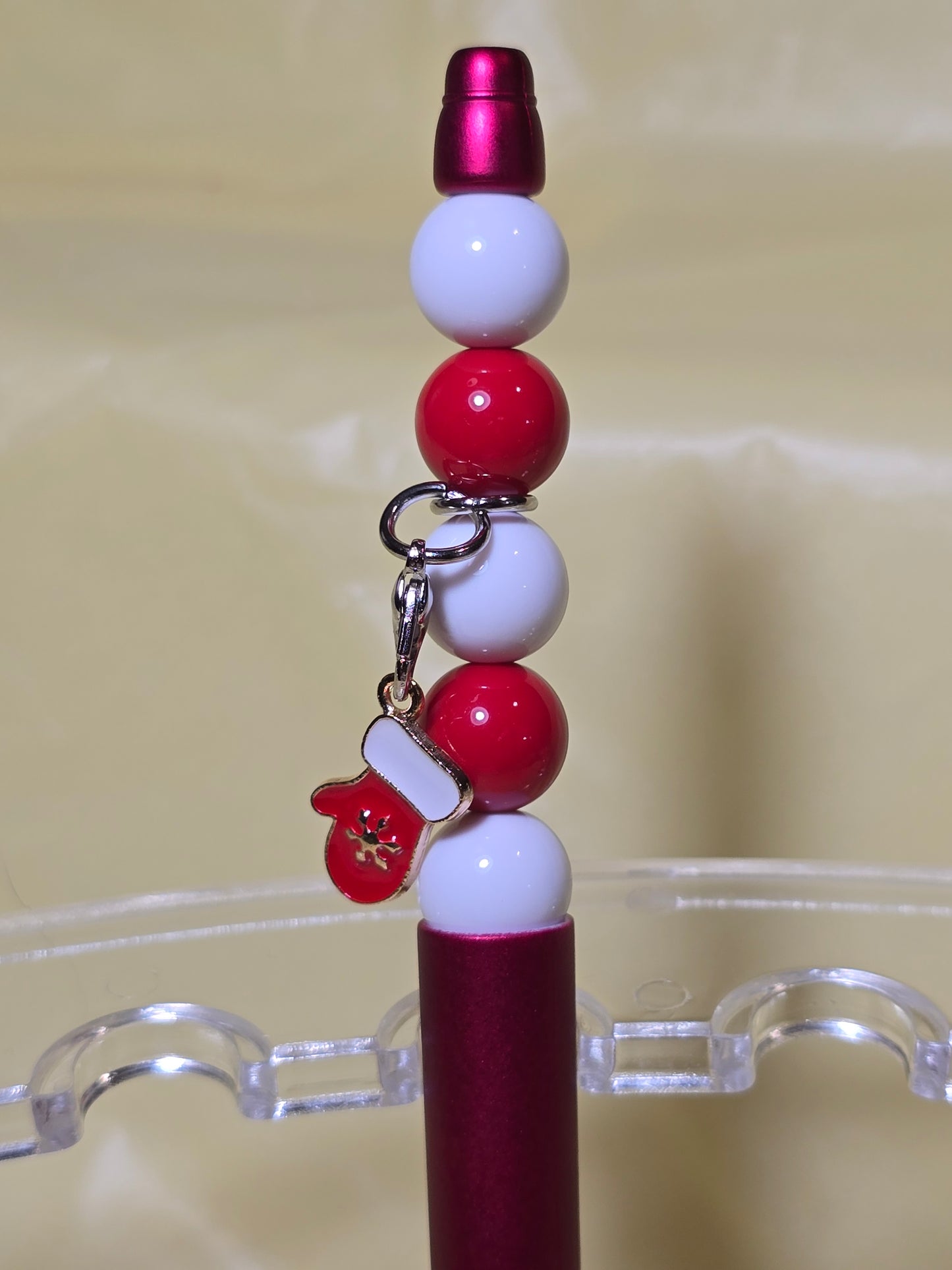 Christmas bubblegum beaded pens