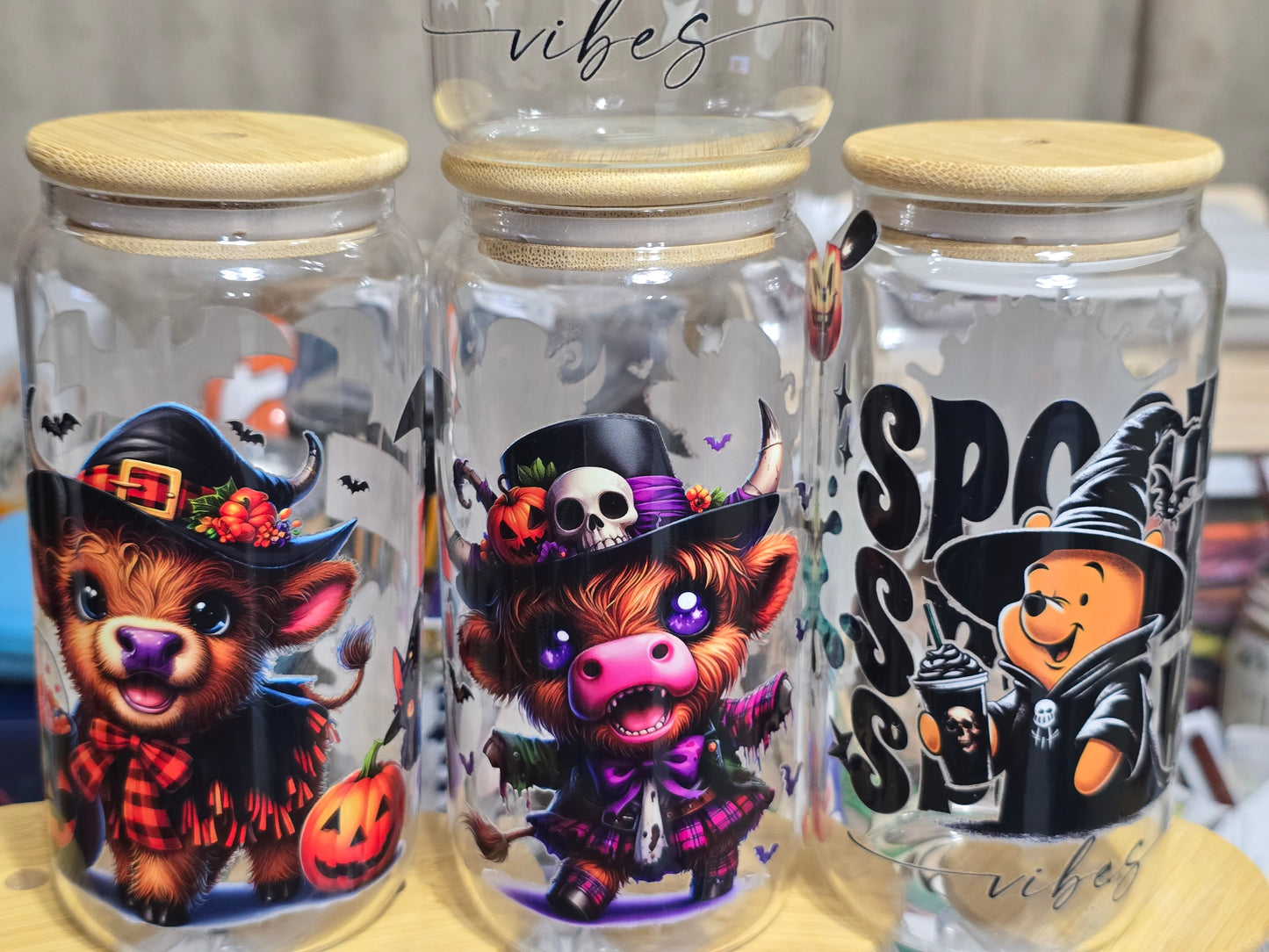 Halloween 16 oz. Glass cups