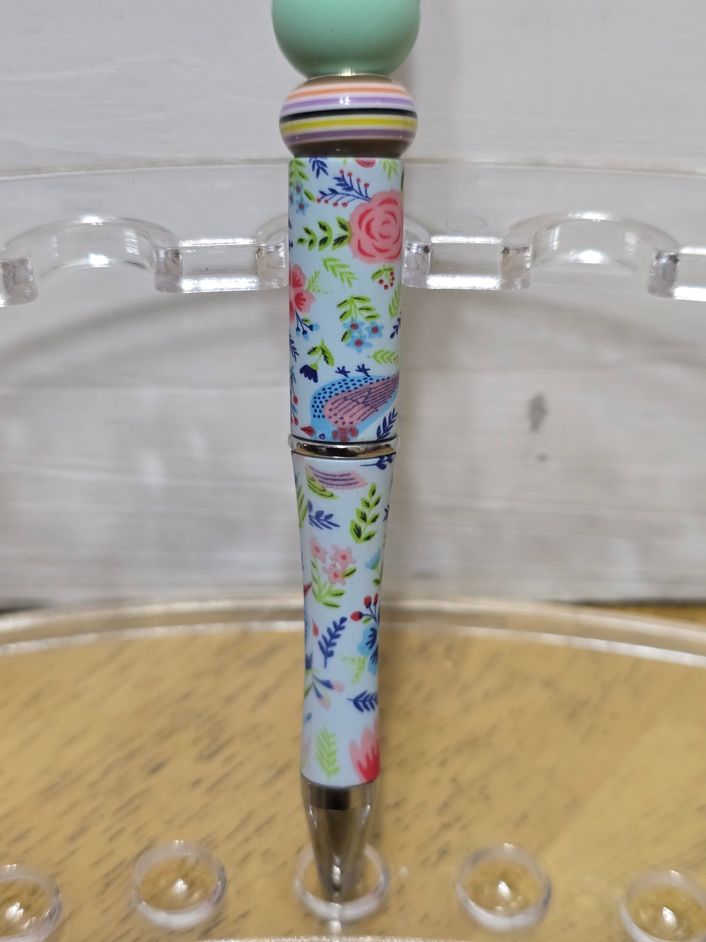 Beaded mouse pens