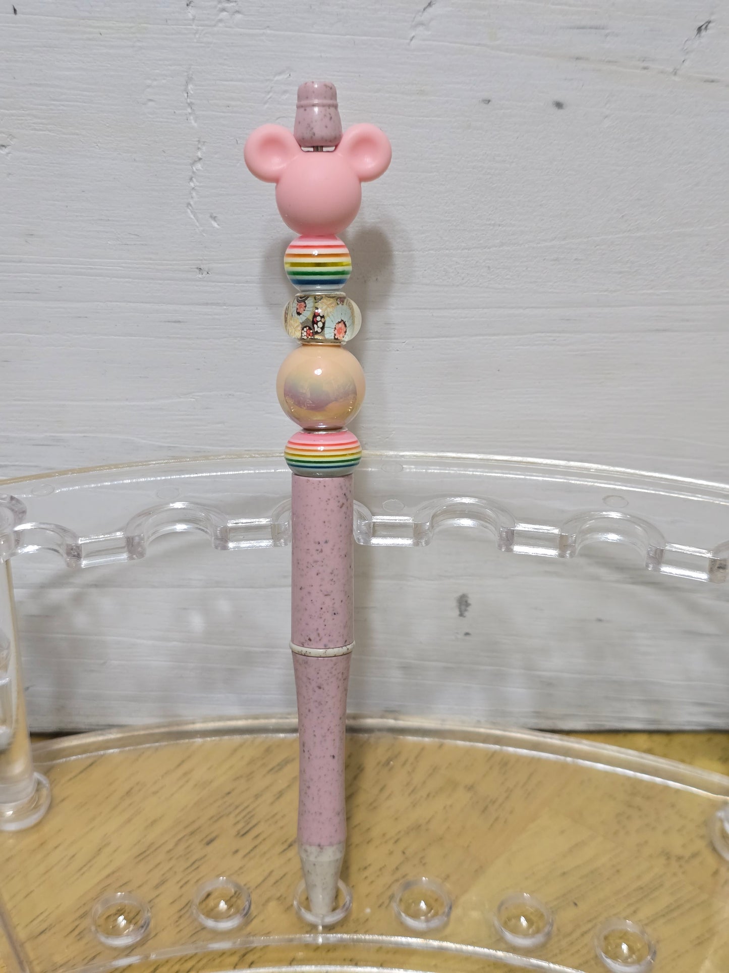 Beaded mouse pens