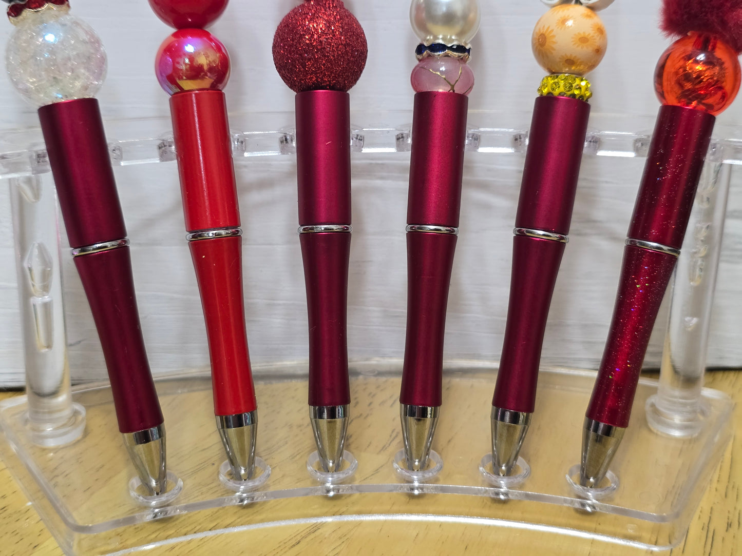 Bubblegum beaded pens