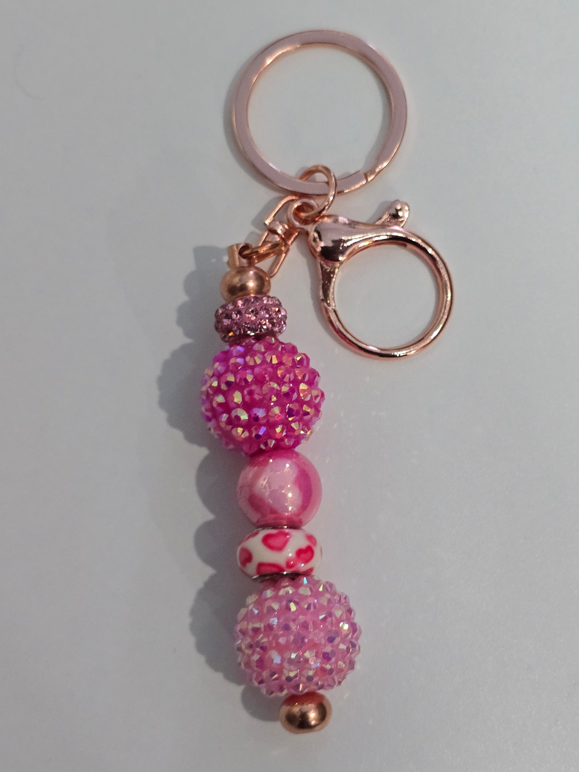 Bubblegum beaded keychains