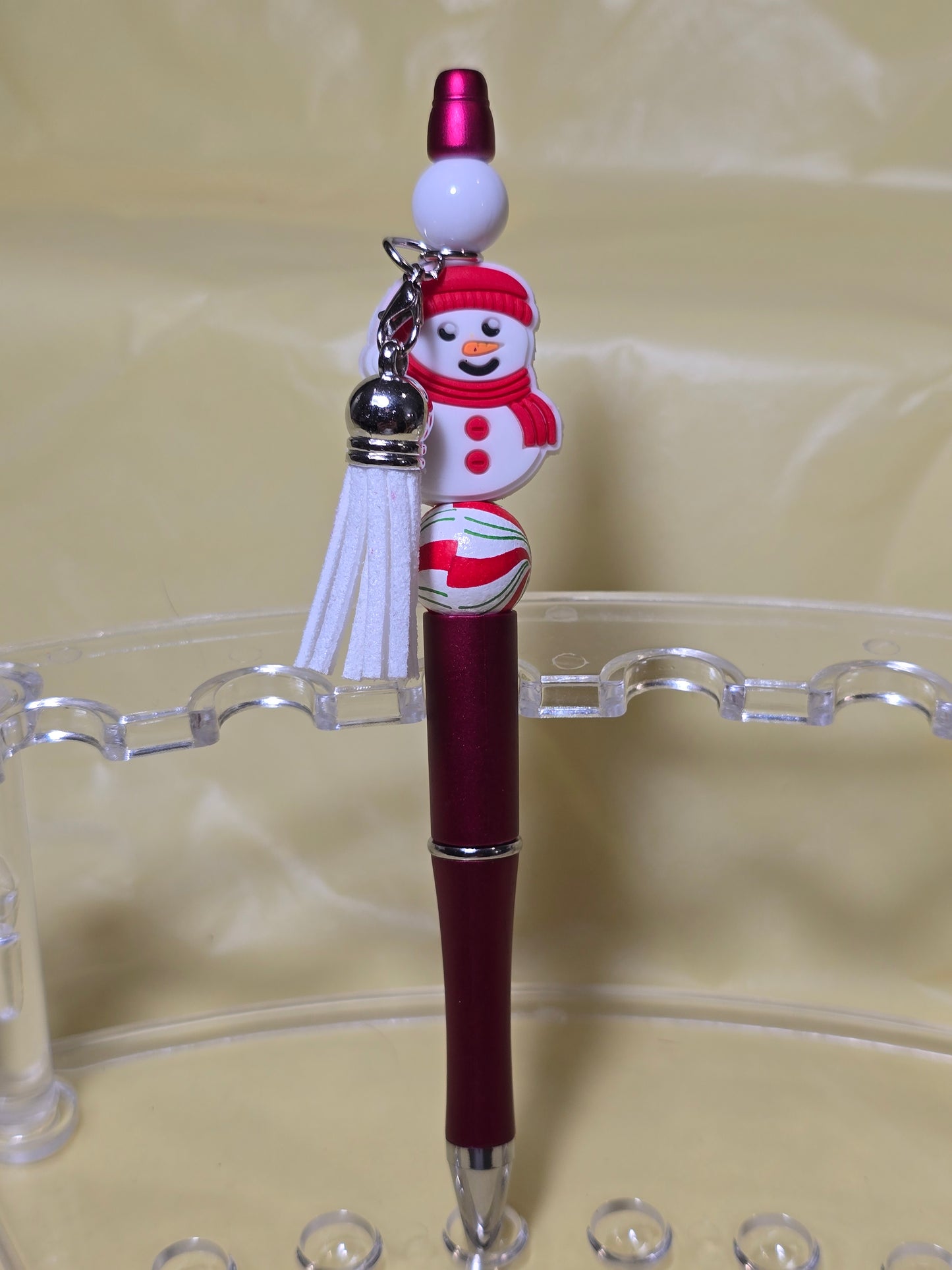 Christmas bubblegum beaded pens