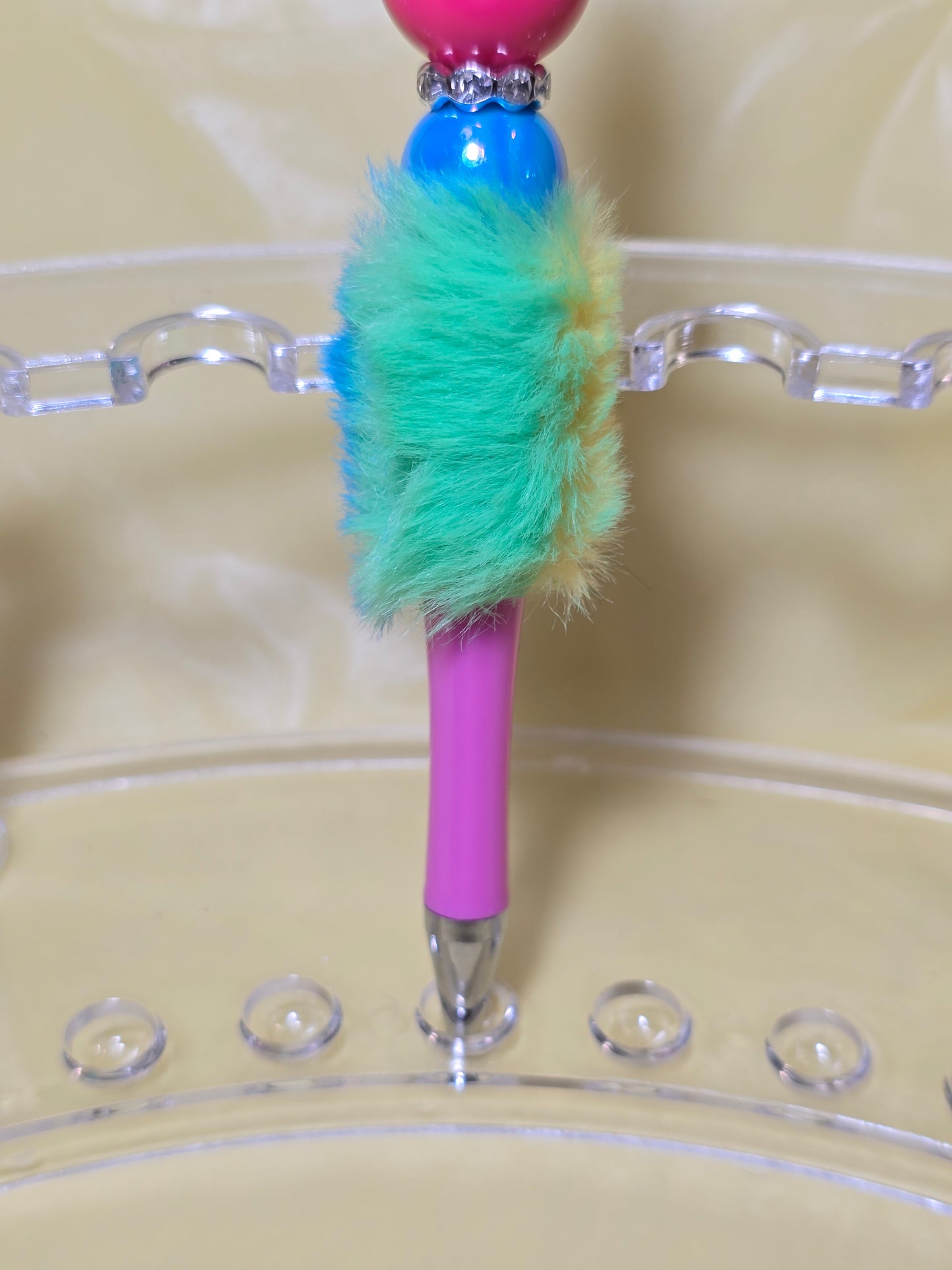 Colorful fuzzy pens