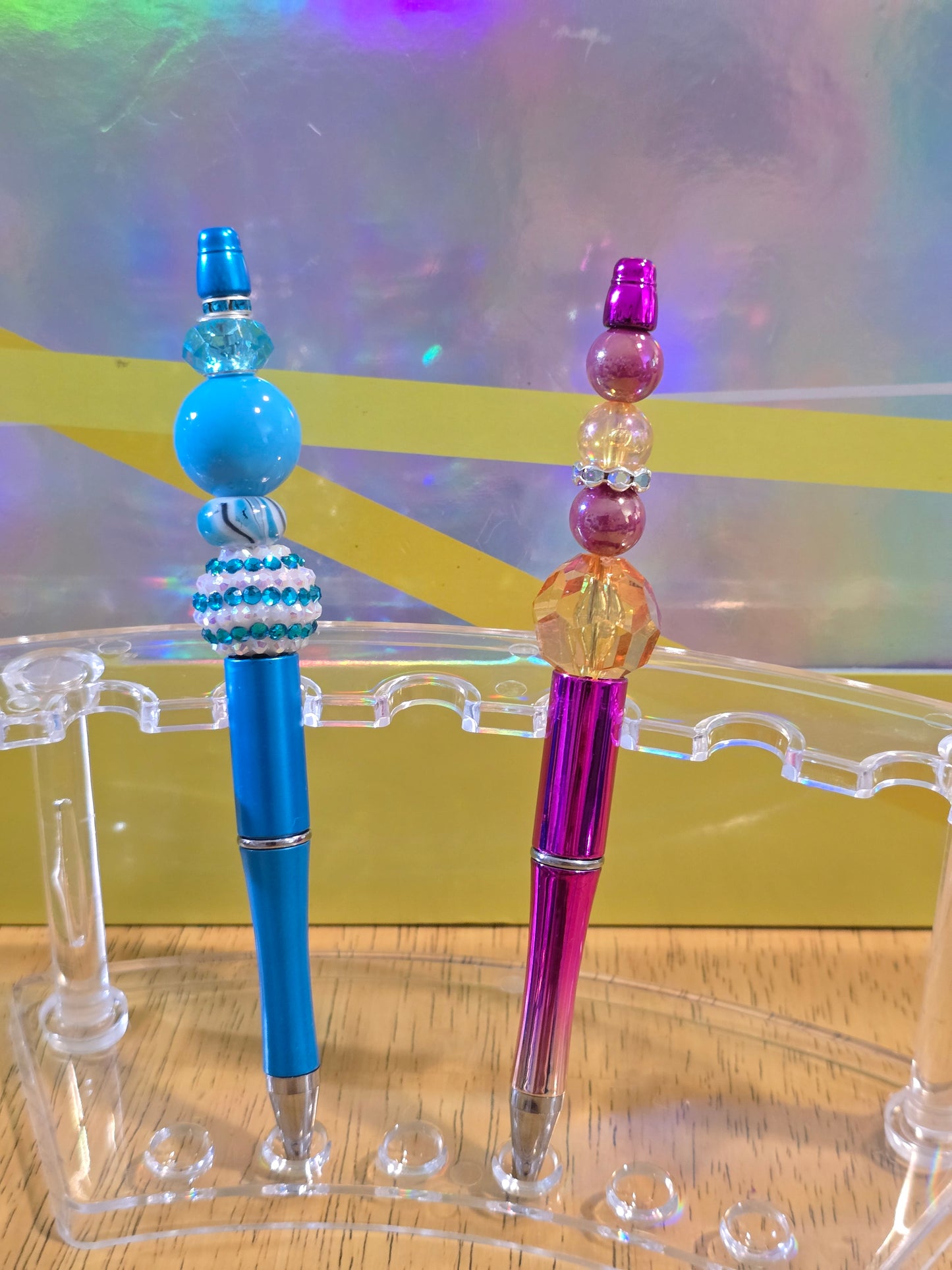 Bubblegum beaded pens