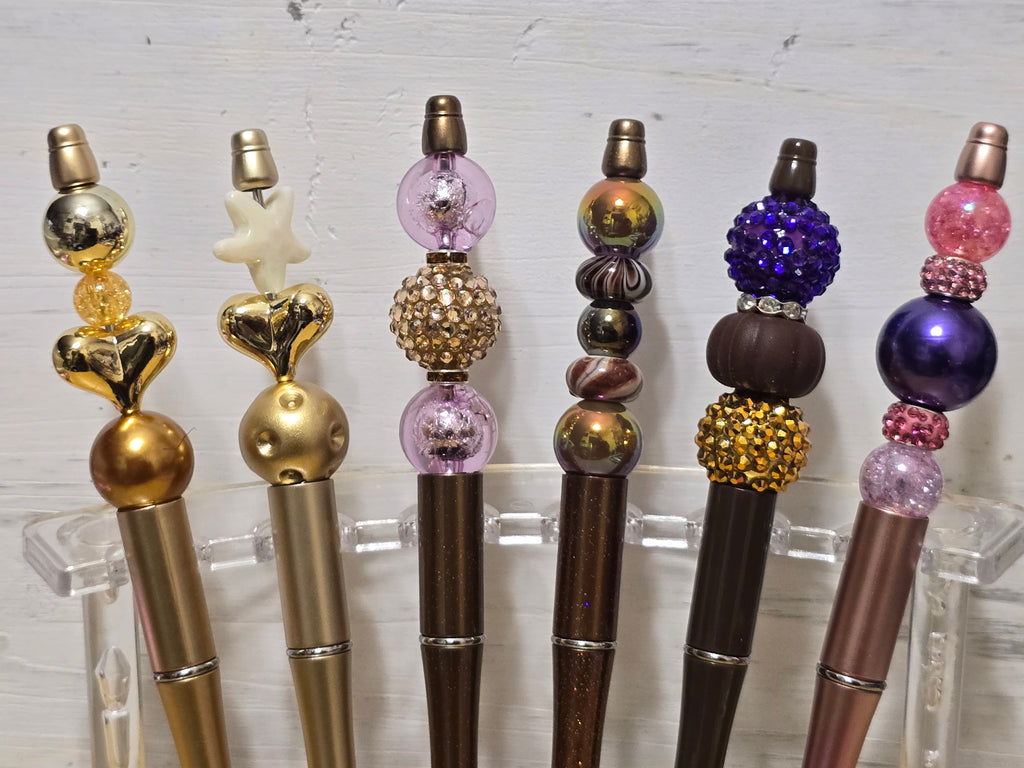Bubblegum beaded pens