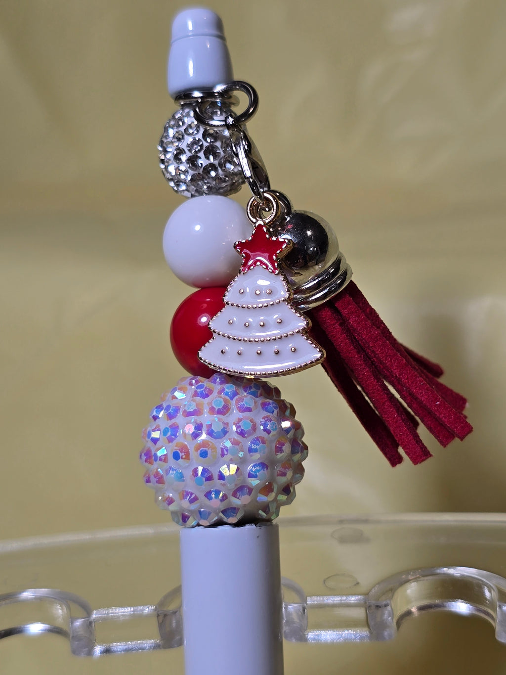 Christmas bubblegum beaded pens