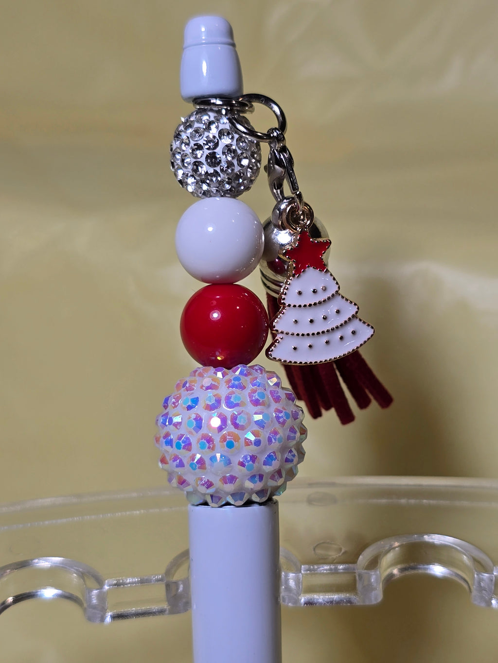 Christmas bubblegum beaded pens
