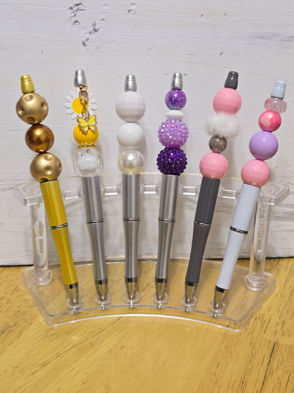 Bubblegum beaded pens