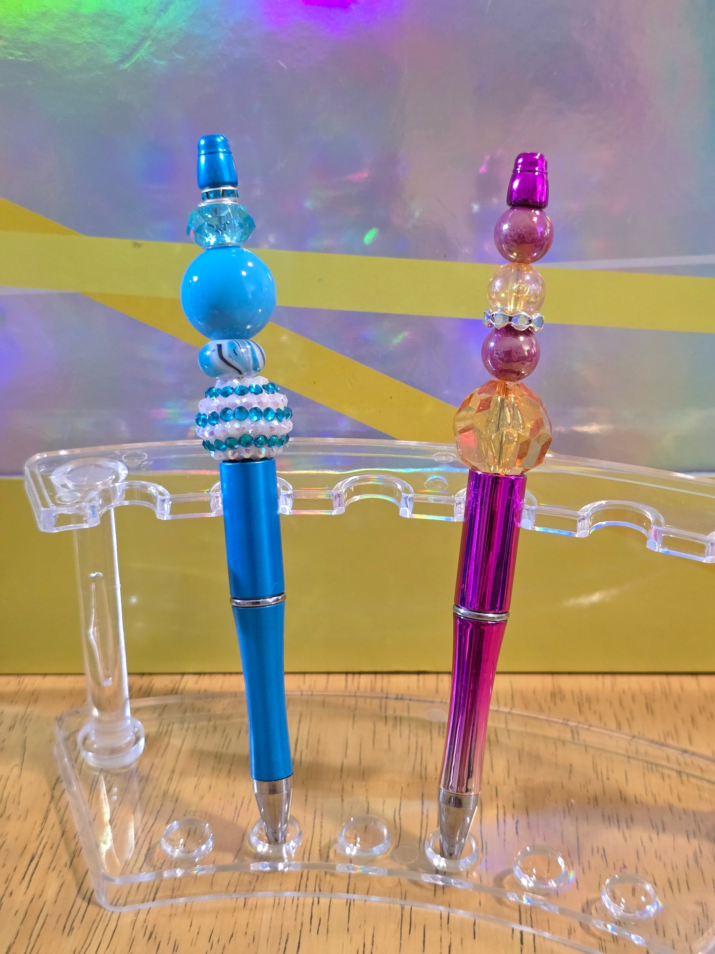 Bubblegum beaded pens