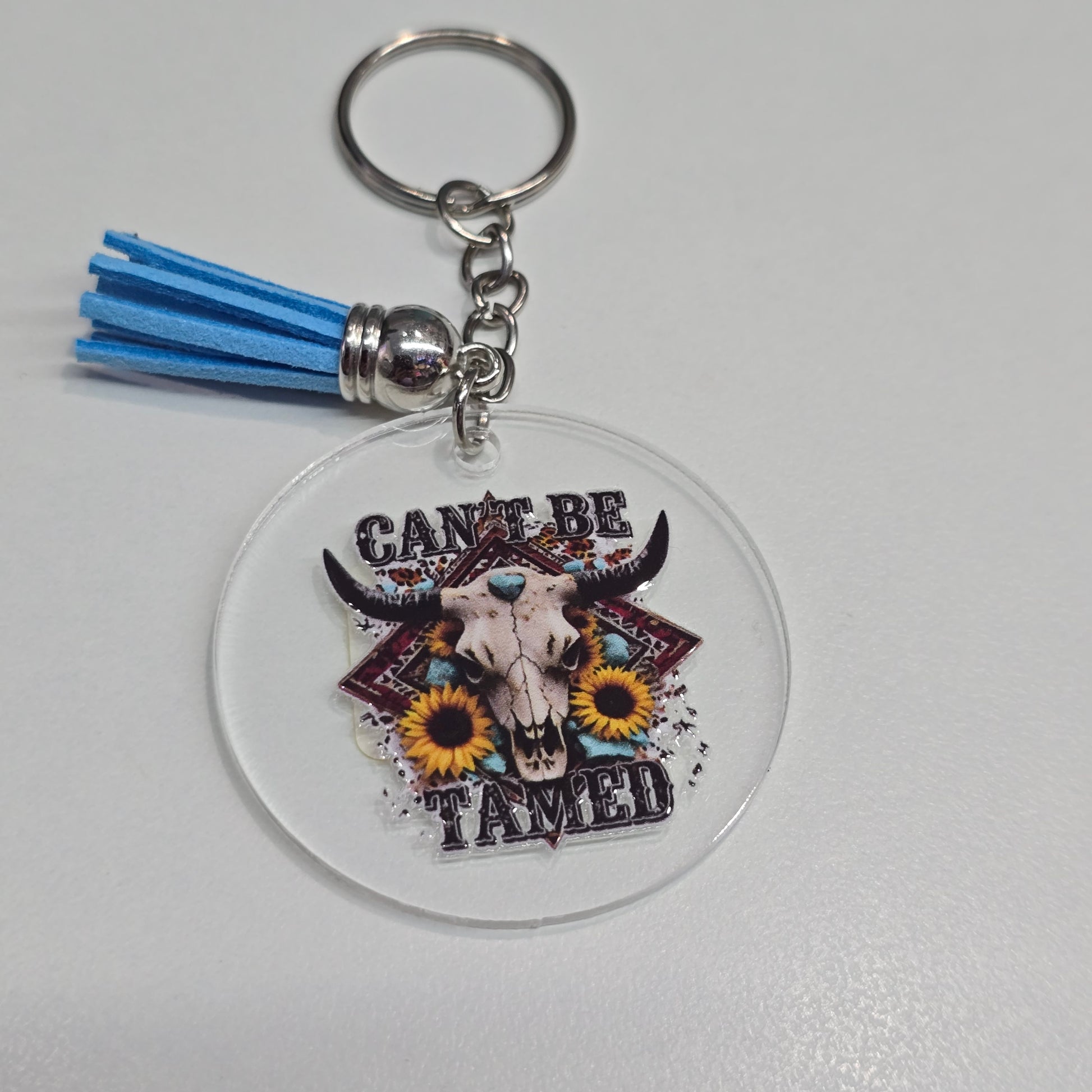 Round keychains with Tassle