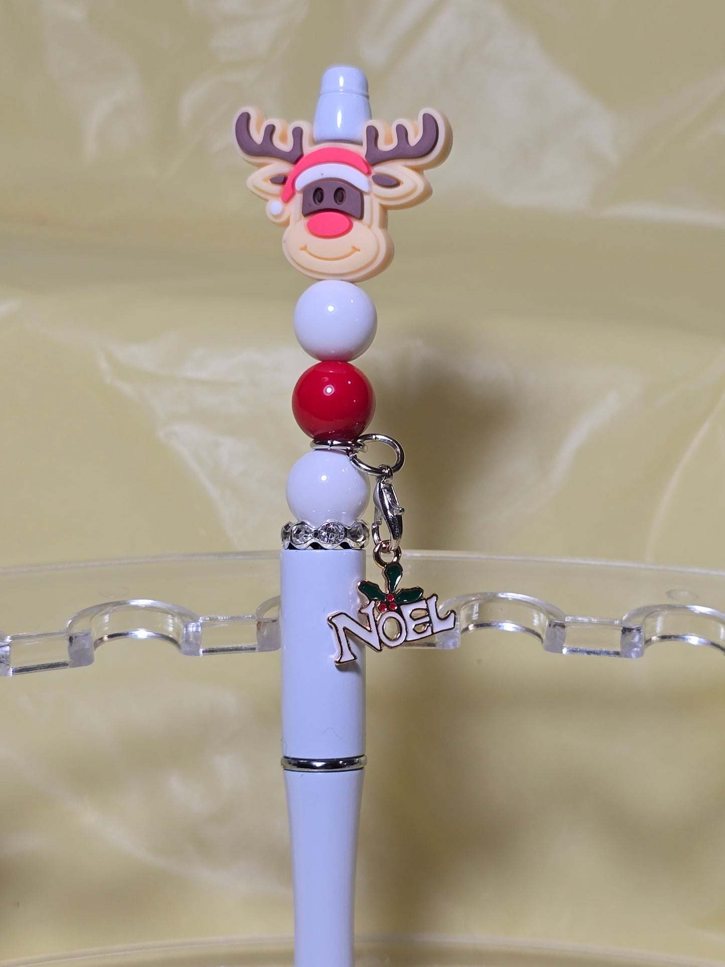 Christmas bubblegum beaded pens