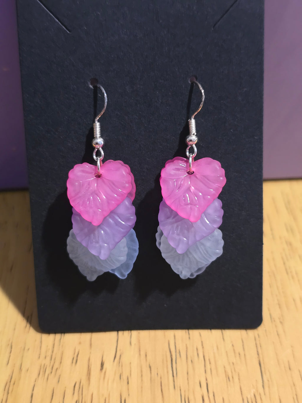 Flower petals earrings