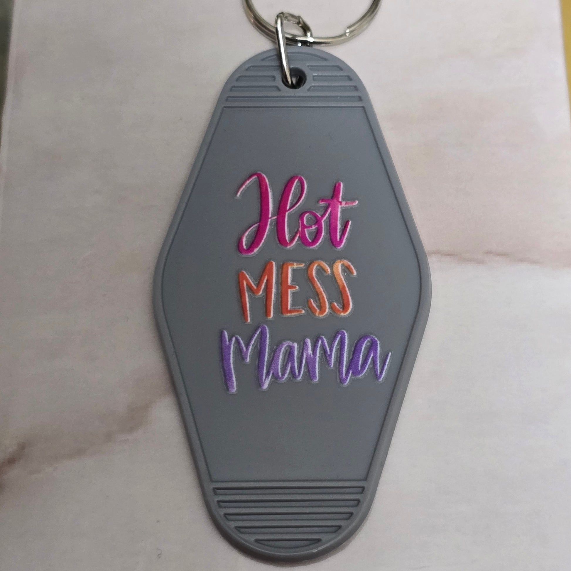 Mother's Day Motel tag keychains