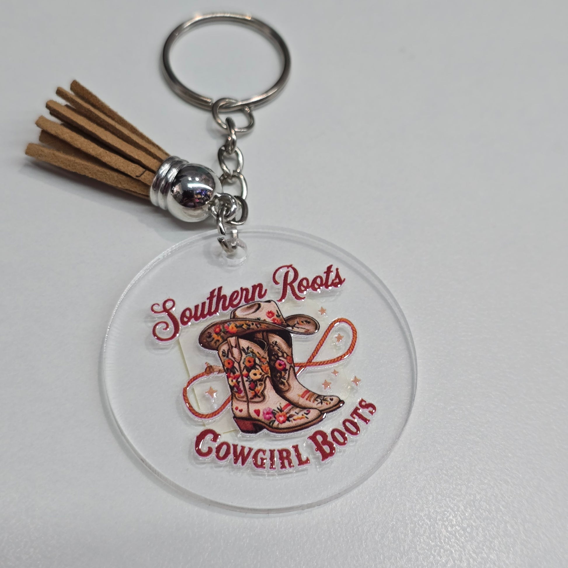 Round keychains with Tassle