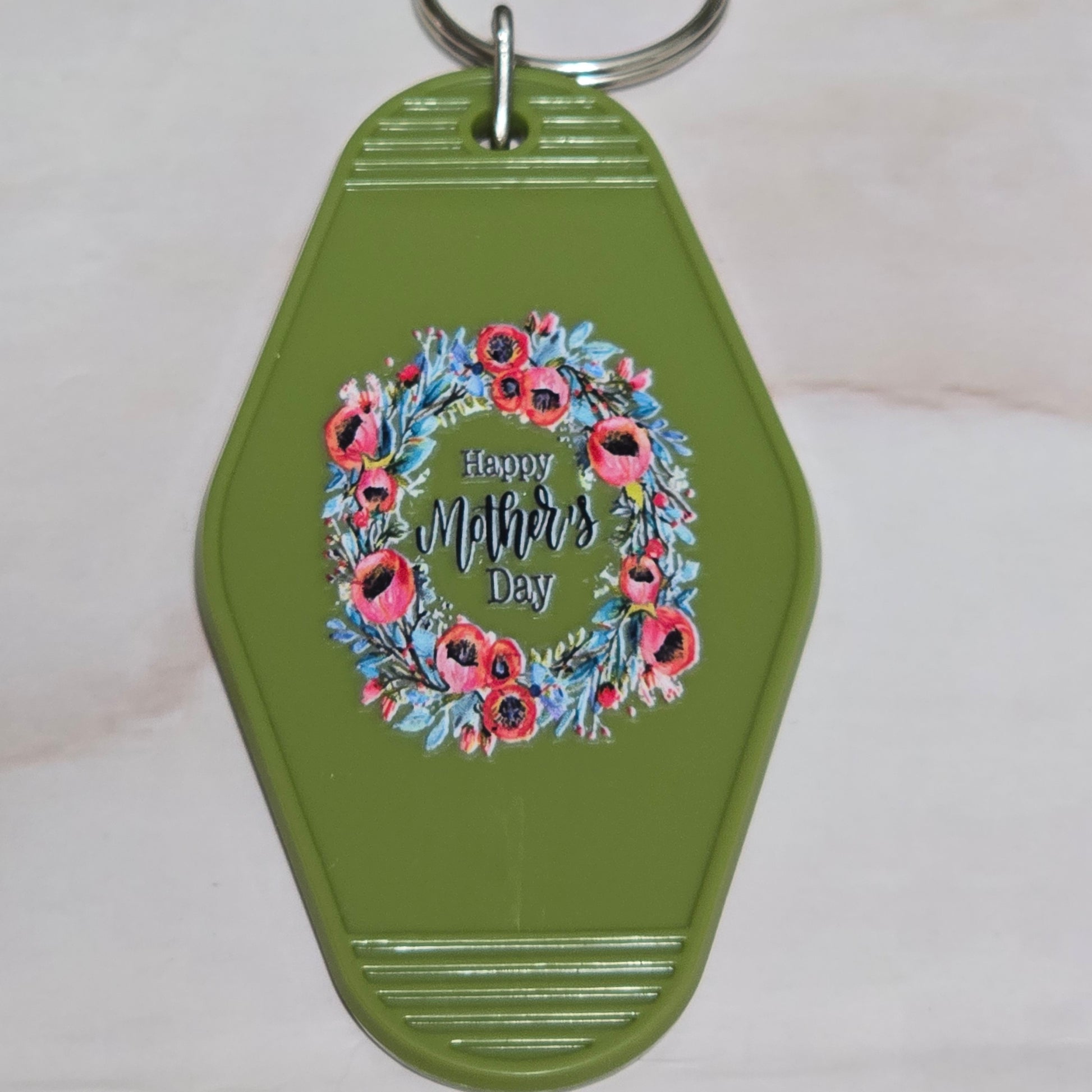 Mother's Day Motel tag keychains