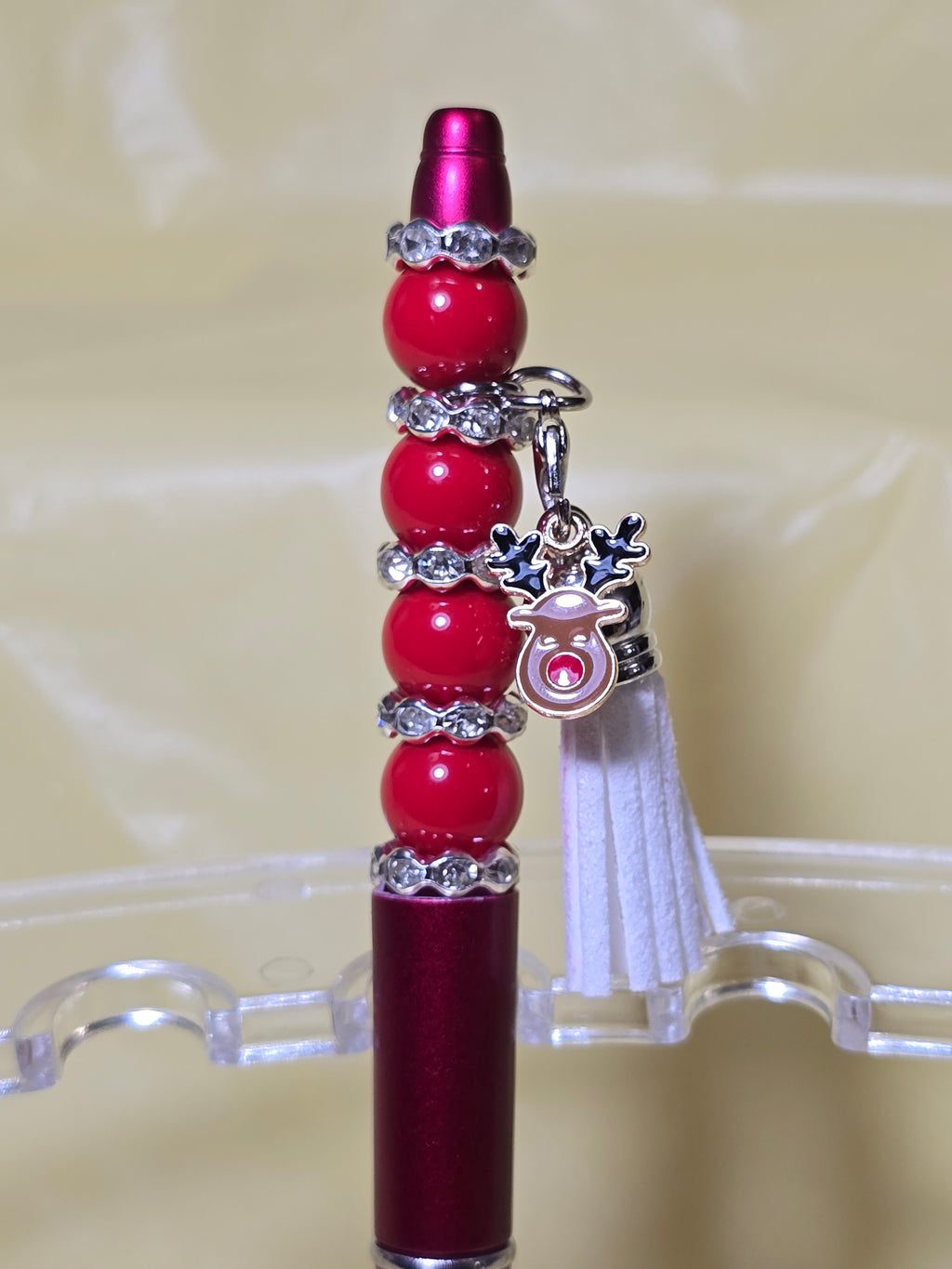 Christmas bubblegum beaded pens