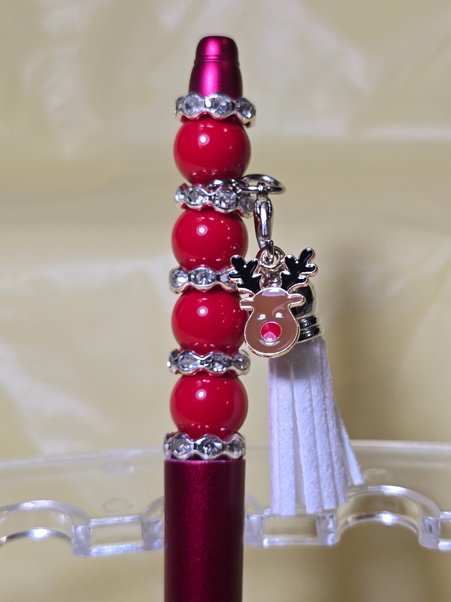 Christmas bubblegum beaded pens