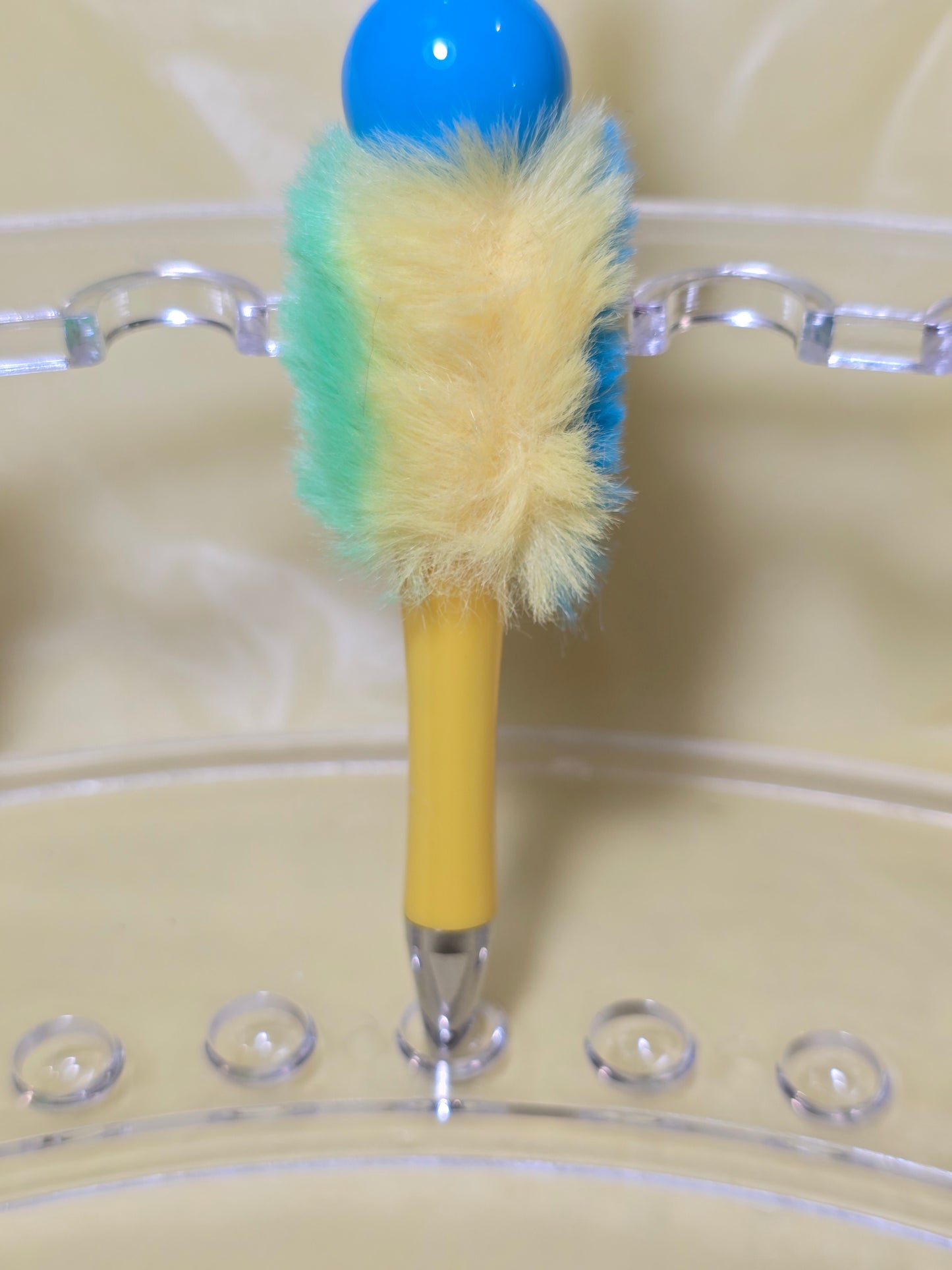 Colorful fuzzy pens