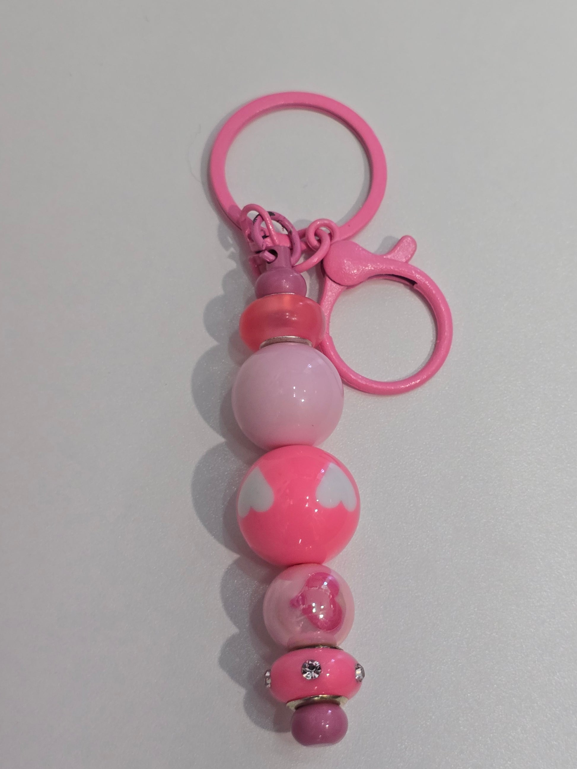 Bubblegum beaded keychains