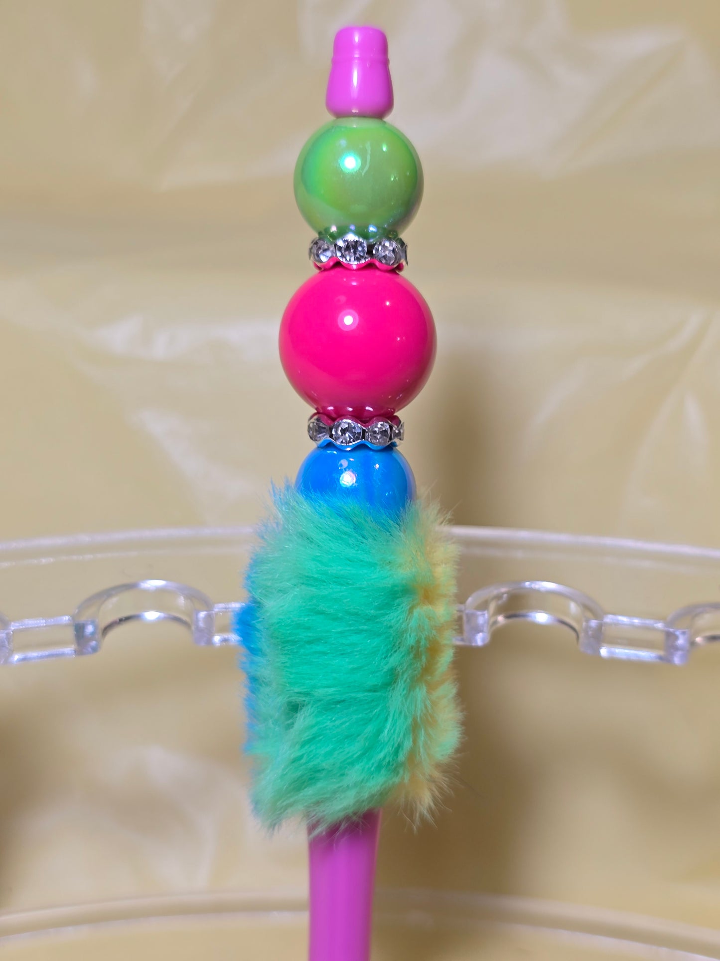 Colorful fuzzy pens
