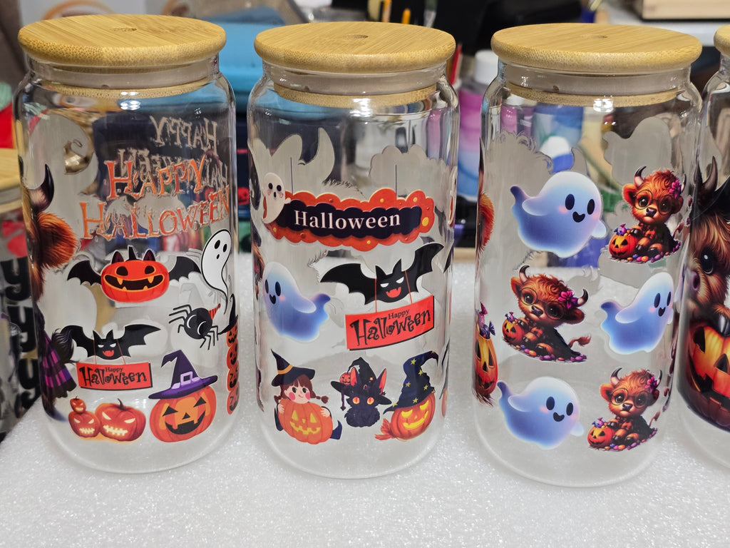 Halloween 16 oz. Glass cups