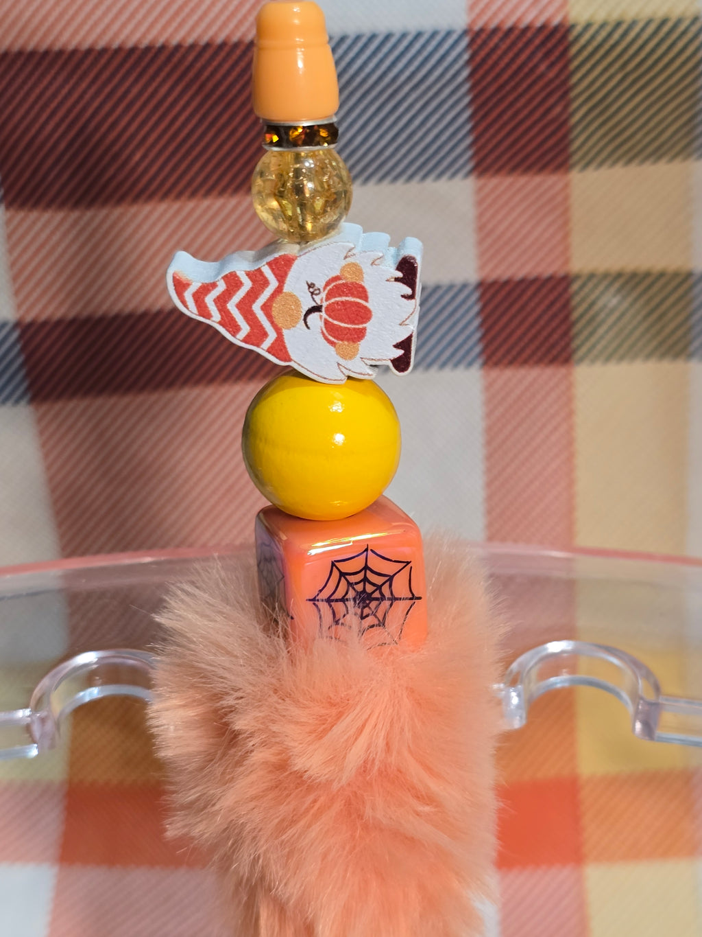 Fuzzy bubblegum beaded pens