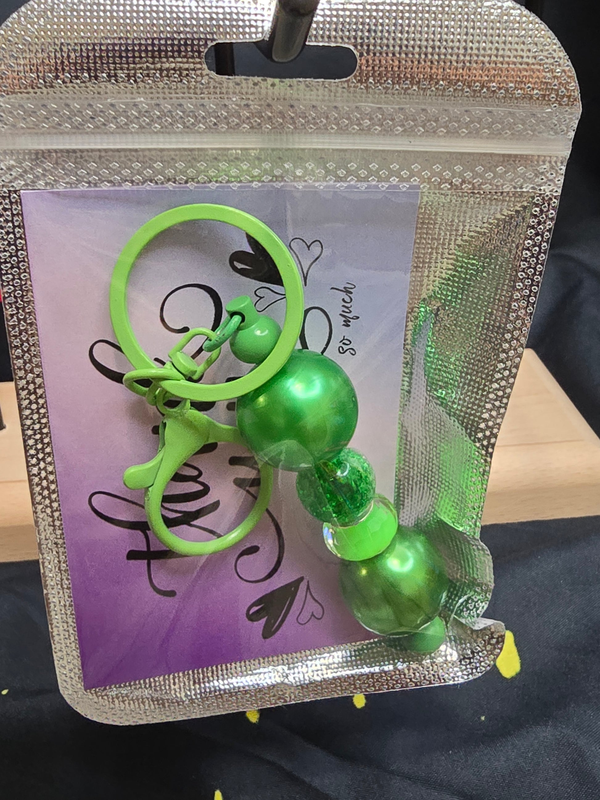 Bubblegum beaded keychains