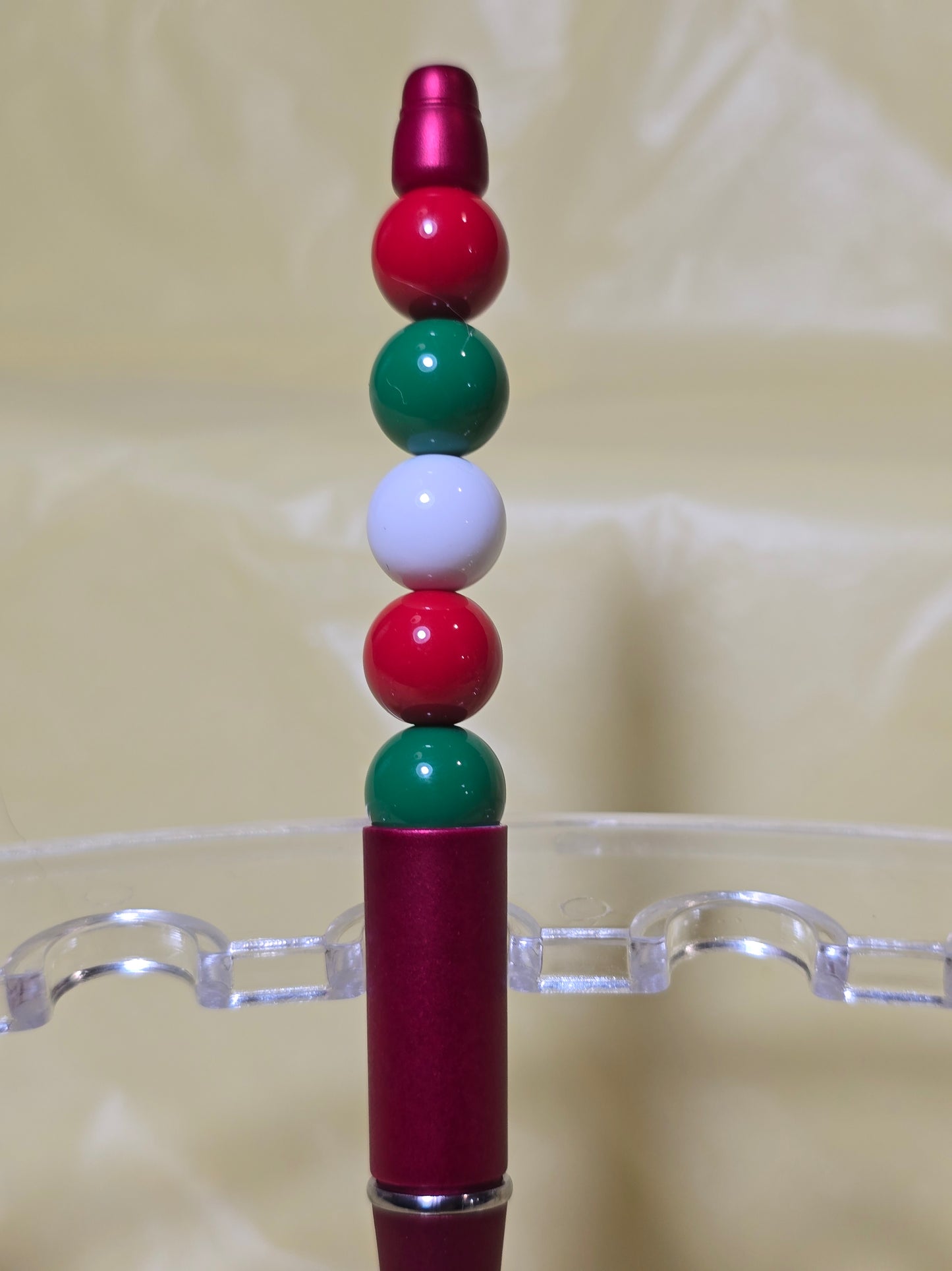 Christmas bubblegum beaded pens