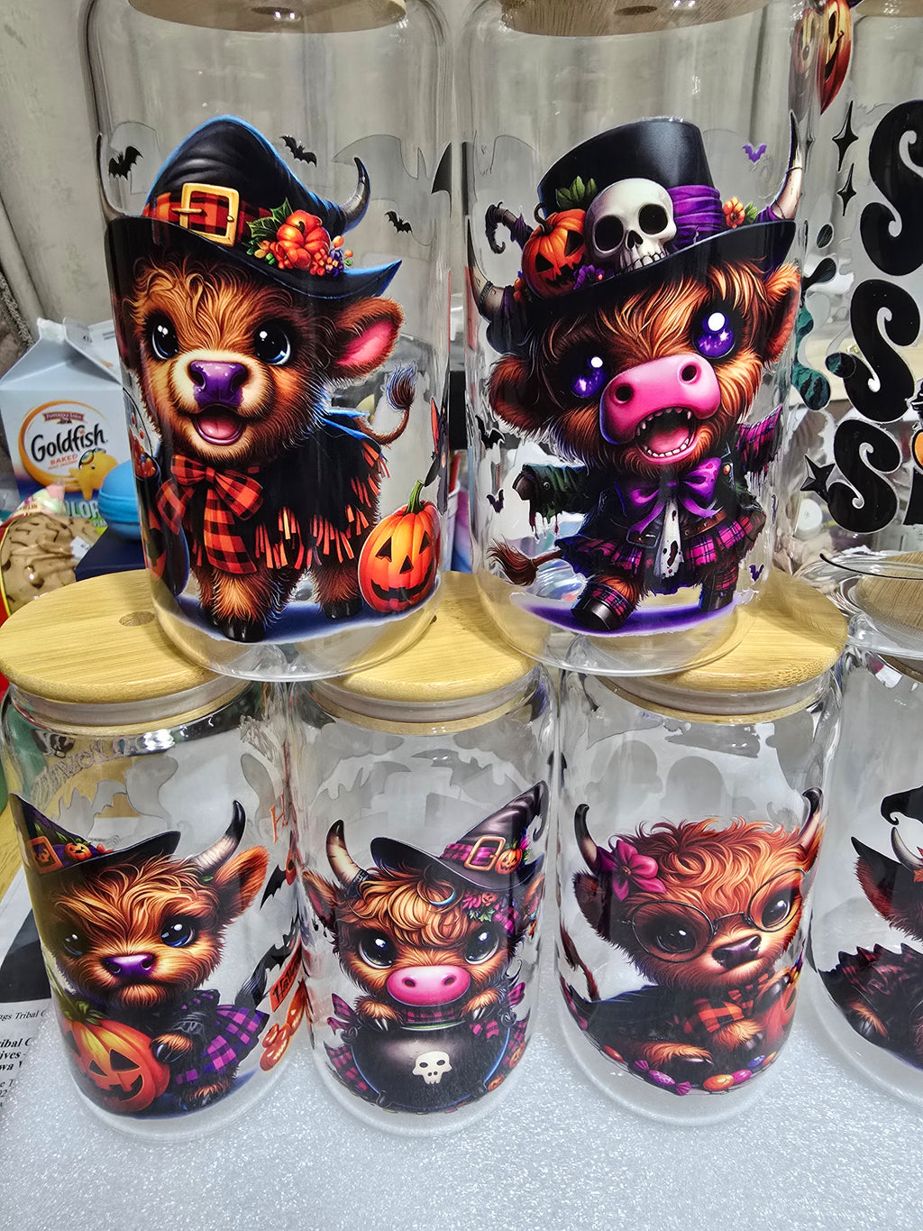 Halloween 16 oz. Glass cups